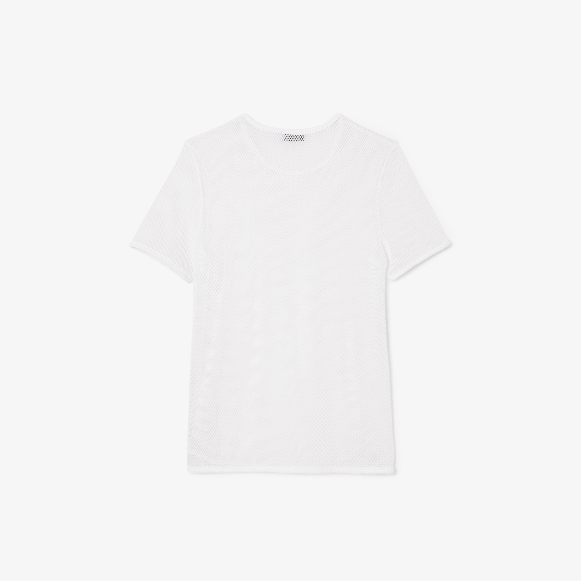 SS25 RUNWAY Erkek Slim Fit Bisiklet Yaka Beyaz T-Shirt