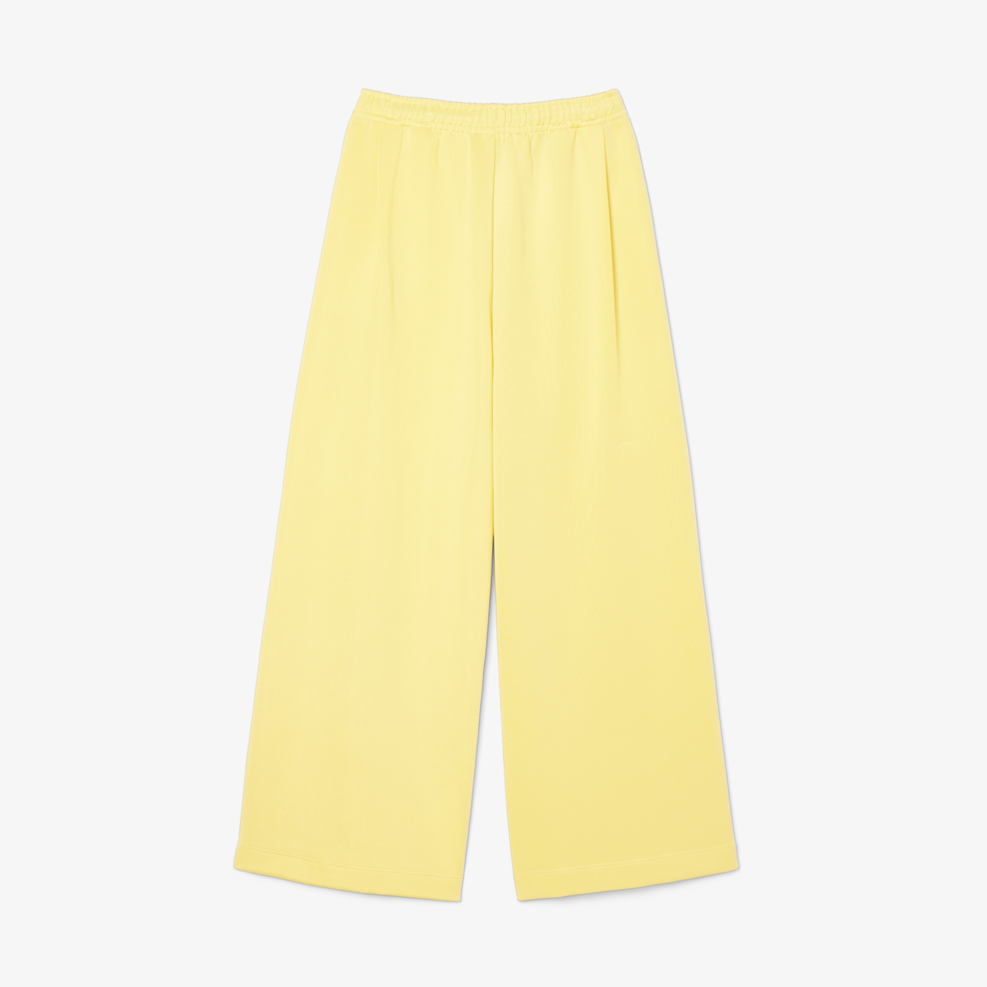 SS25 RUNWAY Erkek Oversize Fit Saten Sarı Eşofman Altı