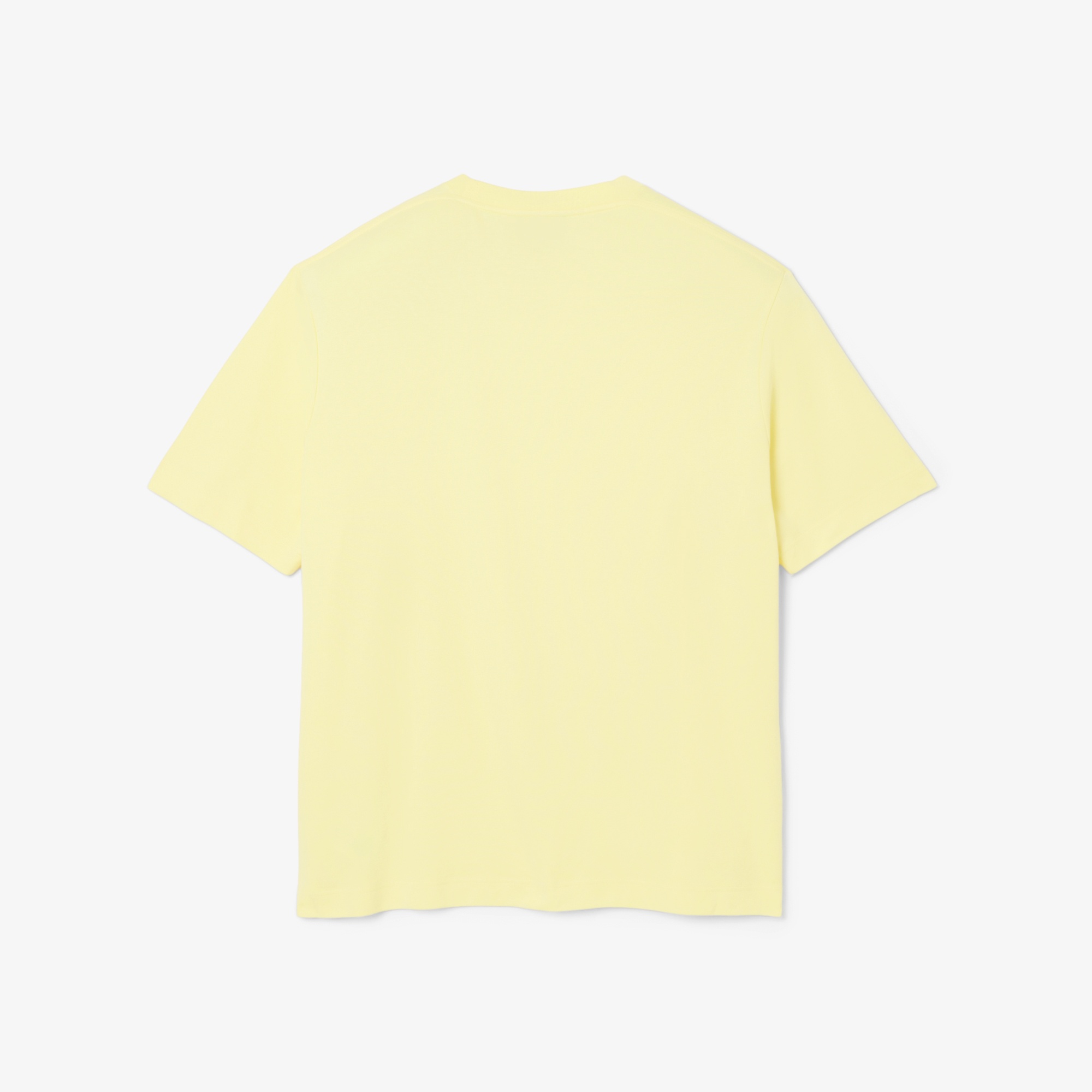 SS25 RUNWAY Erkek Oversize Fit Bisiklet Yaka Sarı T-Shirt