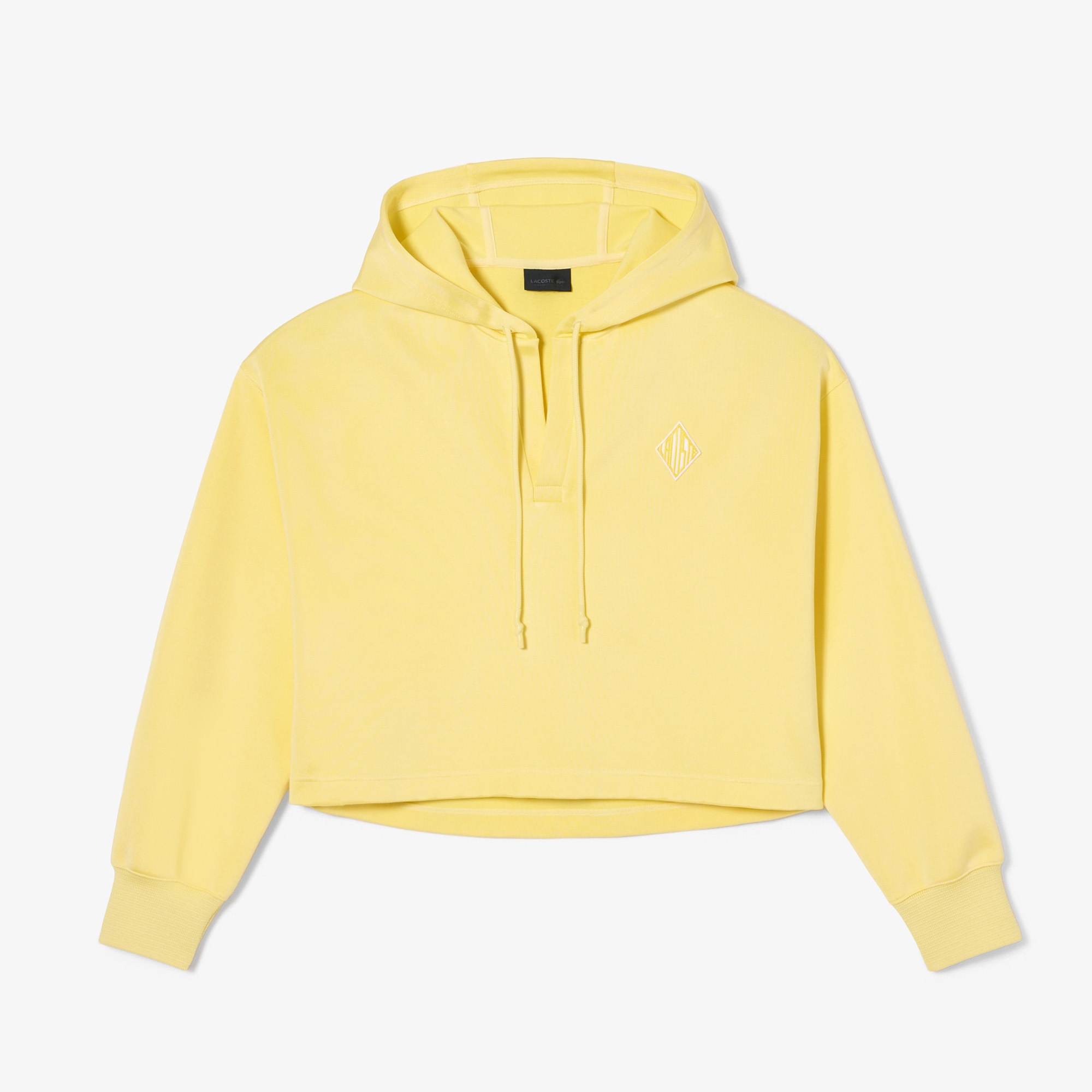 SS25 RUNWAY Erkek Oversize Fit Kapüşonlu Sarı Sweatshirt