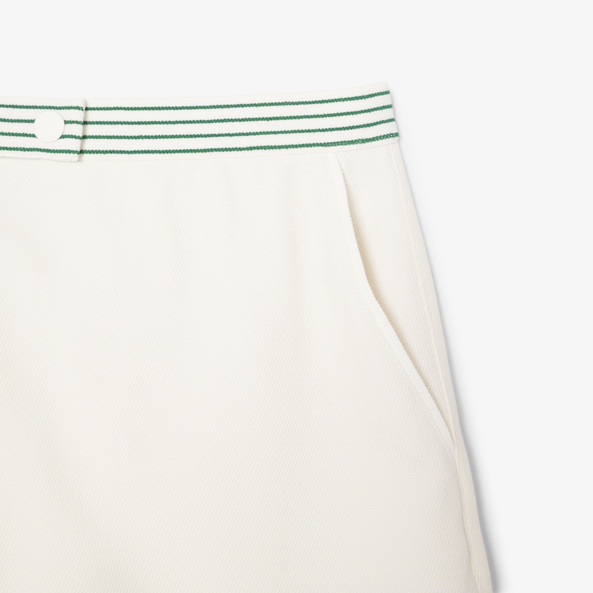 SS25 RUNWAY Kadın Yün Beyaz Şort