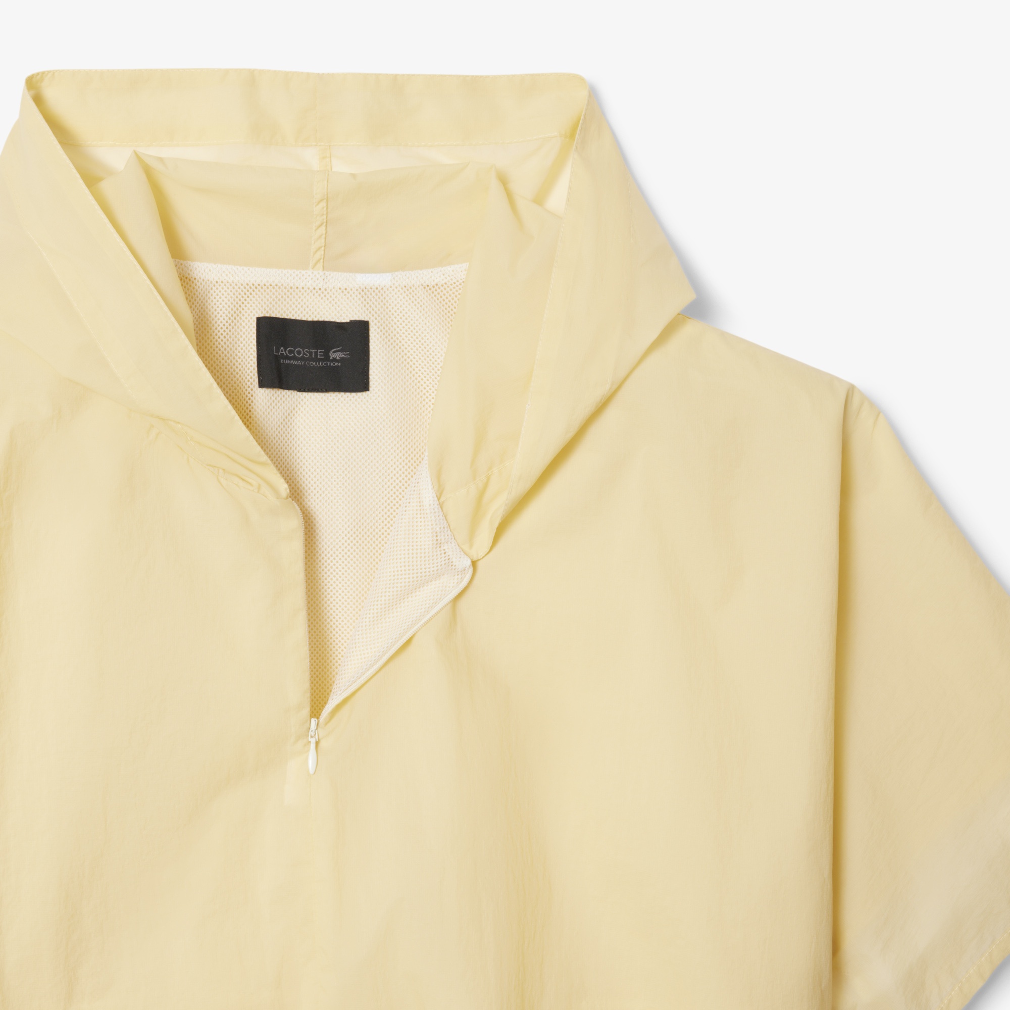 Lacoste SS25 RUNWAY Erkek Kısa Kollu Kapüşonlu Sarı Rüzgarlık