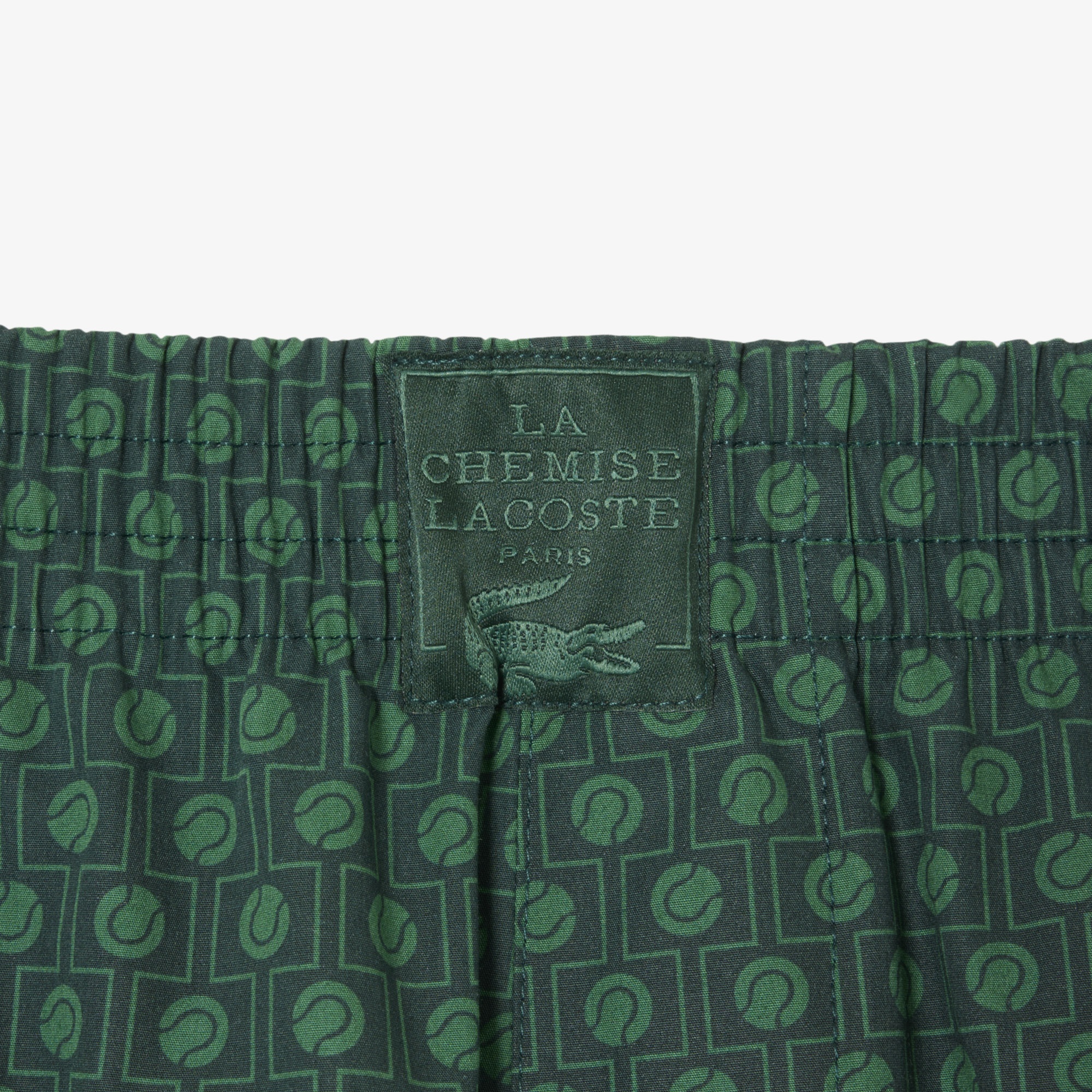 SS25 RUNWAY Erkek Desenli Yeşil Şort