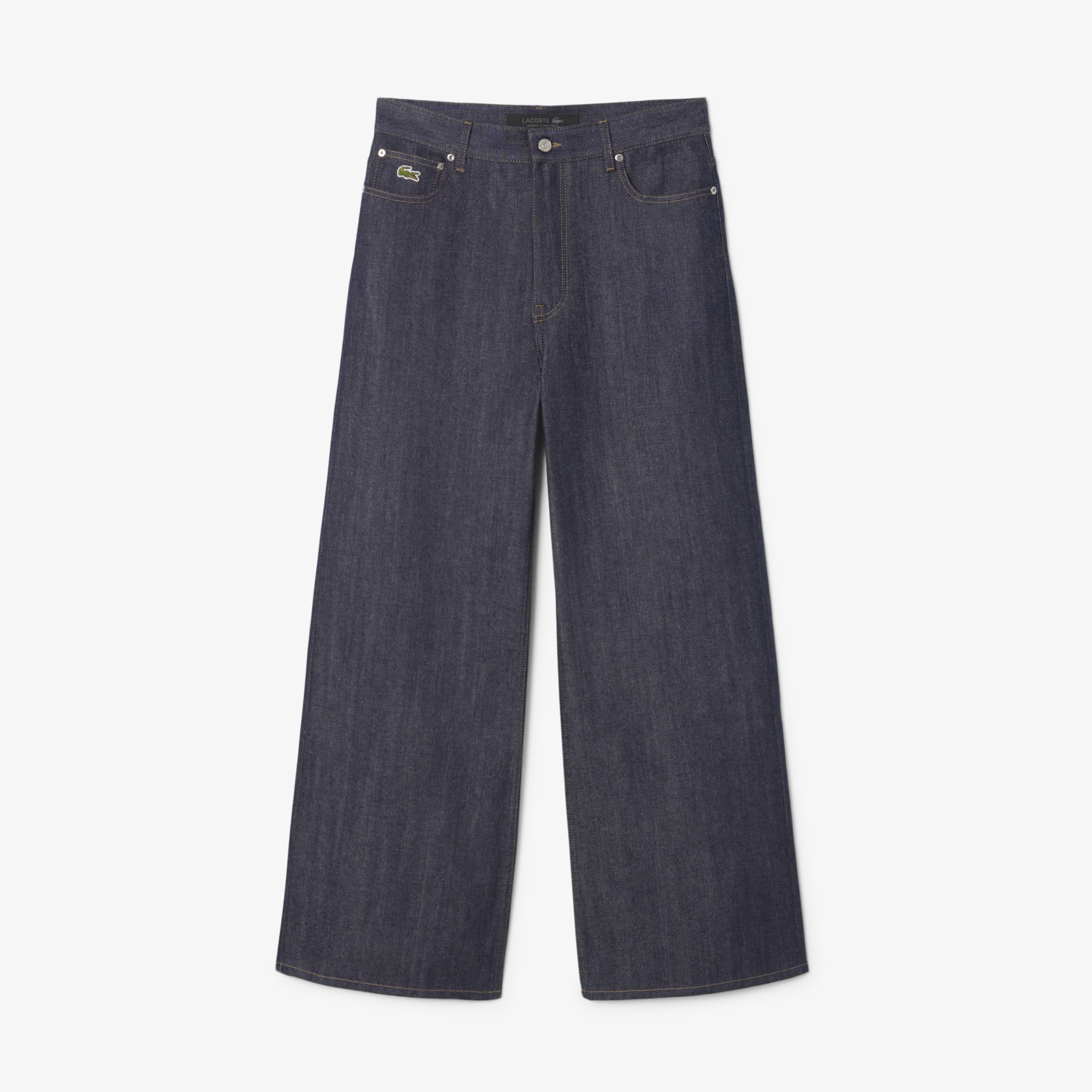 SS25 RUNWAY Erkek Wide Leg Mavi Jean Pantolon