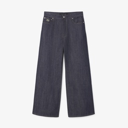 SS25 RUNWAY Erkek Wide Leg Mavi Jean Pantolon Mavi