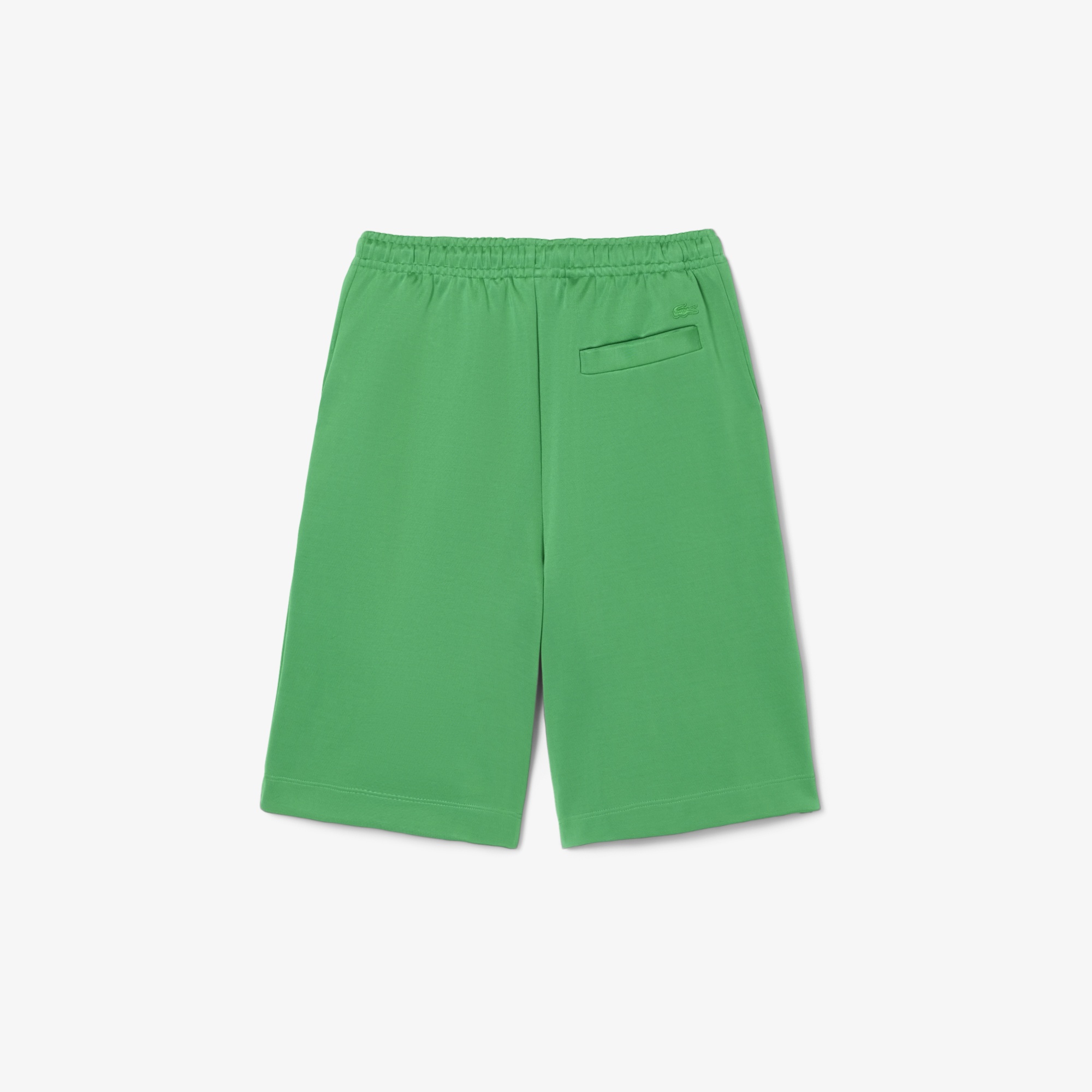 SS25 RUNWAY Kadın Oversize Fit Saten Yeşil Bermuda Şort