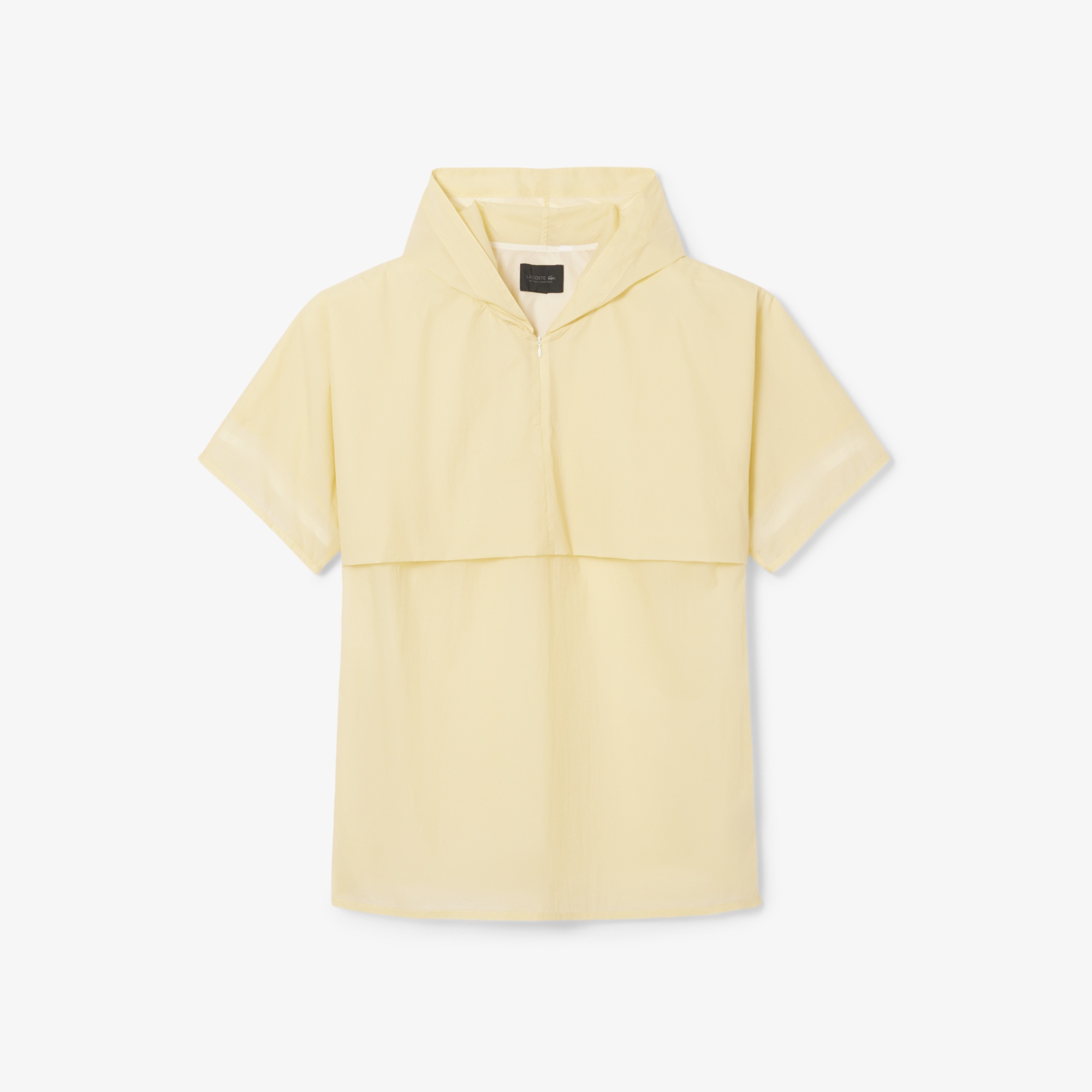 Lacoste SS25 RUNWAY Erkek Kısa Kollu Kapüşonlu Sarı Rüzgarlık