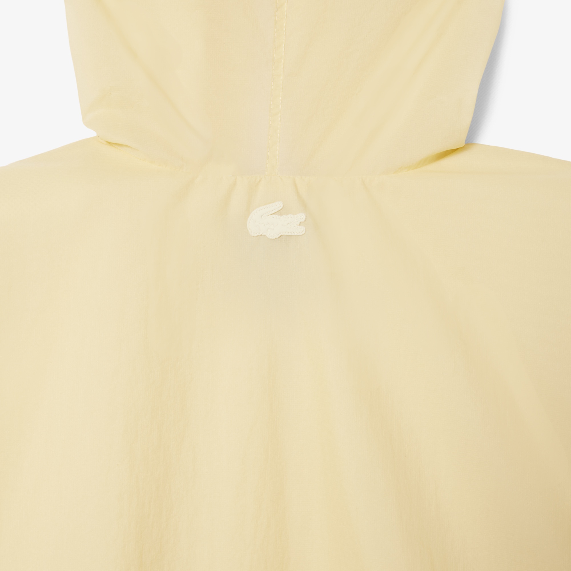 Lacoste SS25 RUNWAY Erkek Kısa Kollu Kapüşonlu Sarı Rüzgarlık