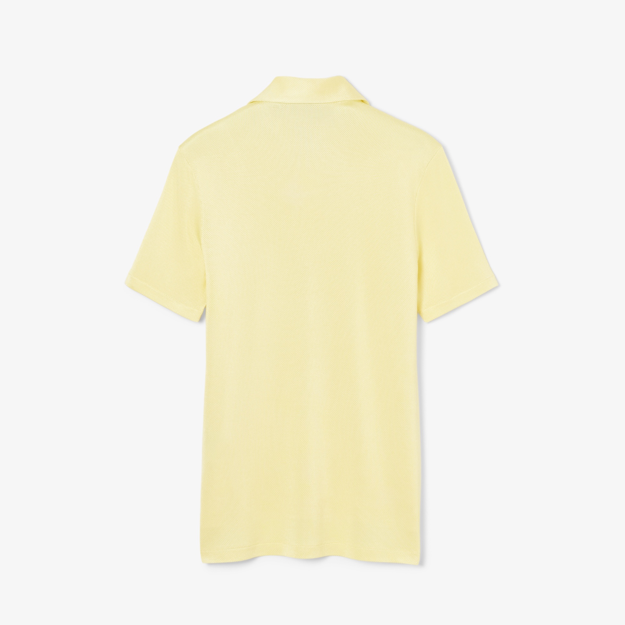 SS25 RUNWAY Erkek Regular Fit Saten Sarı Polo