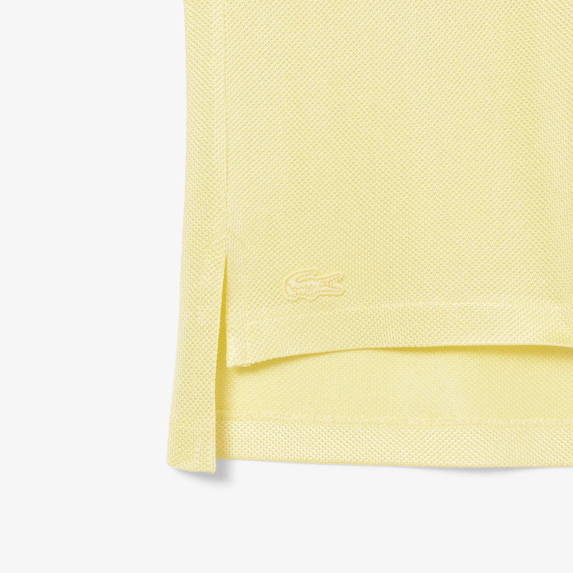 SS25 RUNWAY Erkek Regular Fit Saten Sarı Polo