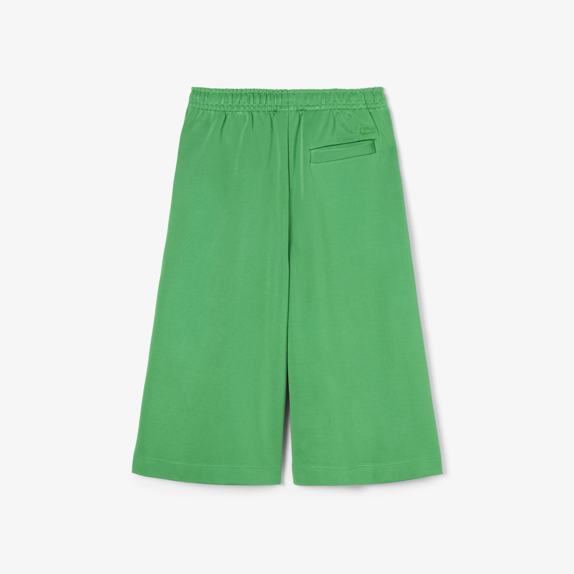 SS25 RUNWAY Erkek Oversize Fit Saten Yeşil Bermuda Şort