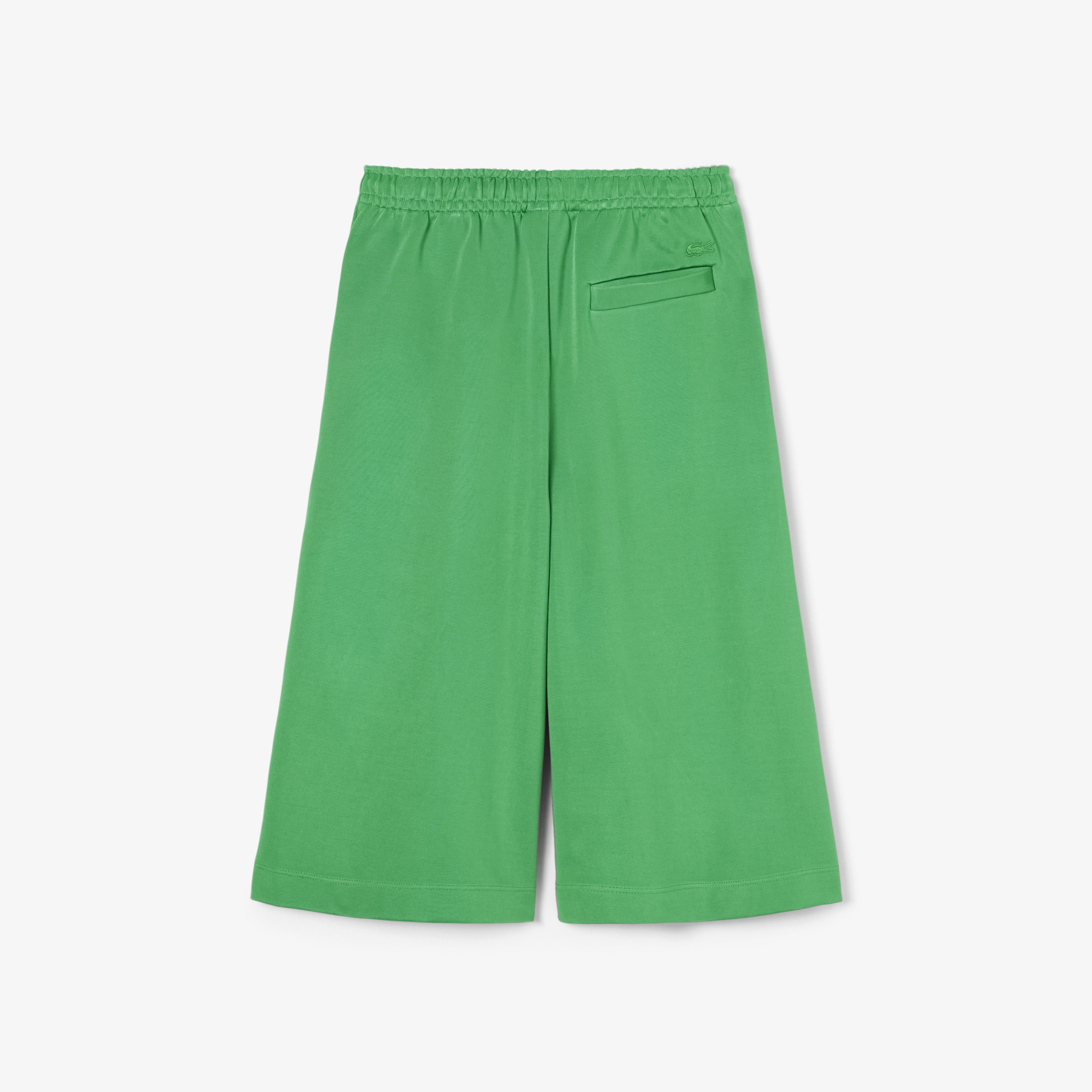 SS25 RUNWAY Erkek Oversize Fit Saten Yeşil Bermuda Şort