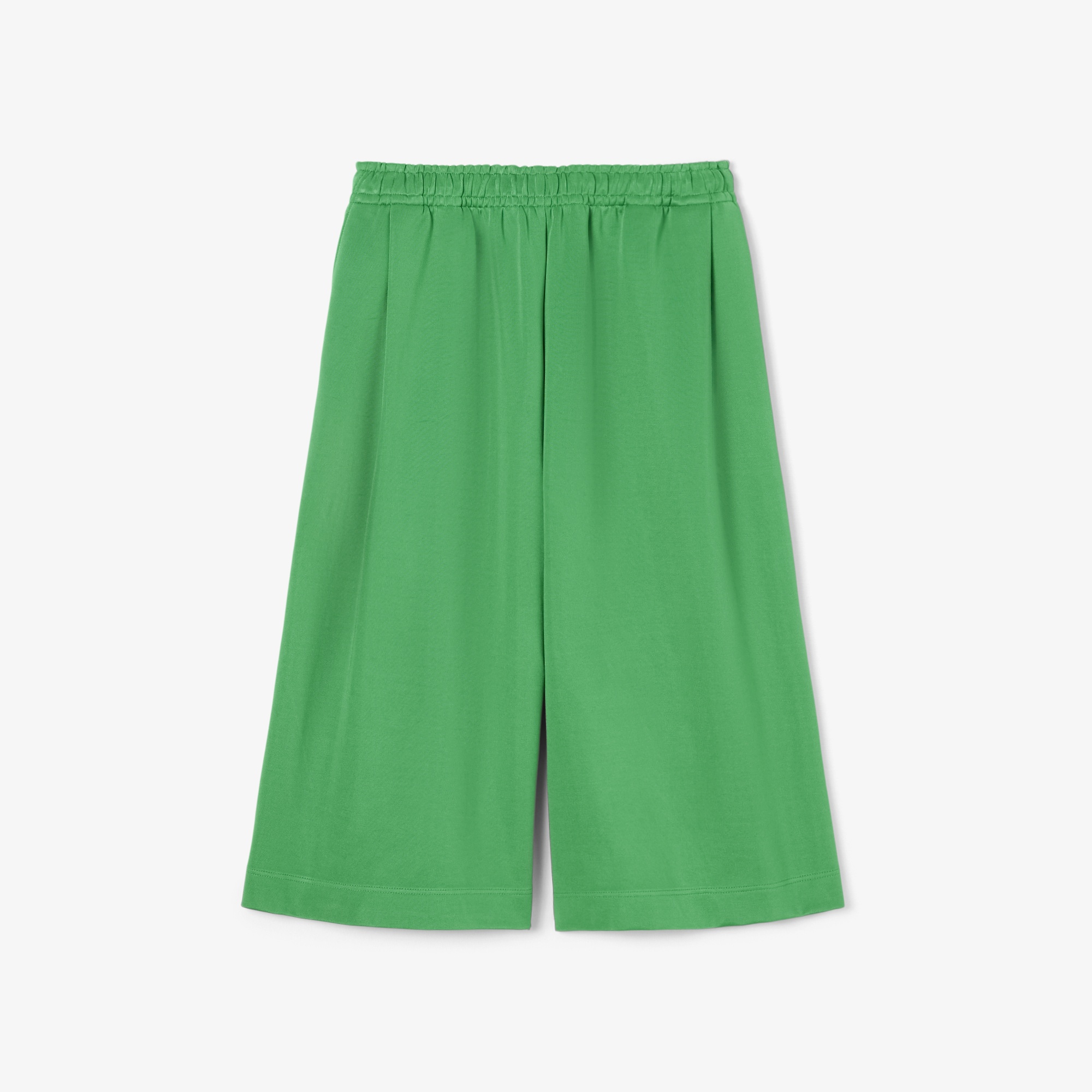 SS25 RUNWAY Erkek Oversize Fit Saten Yeşil Bermuda Şort