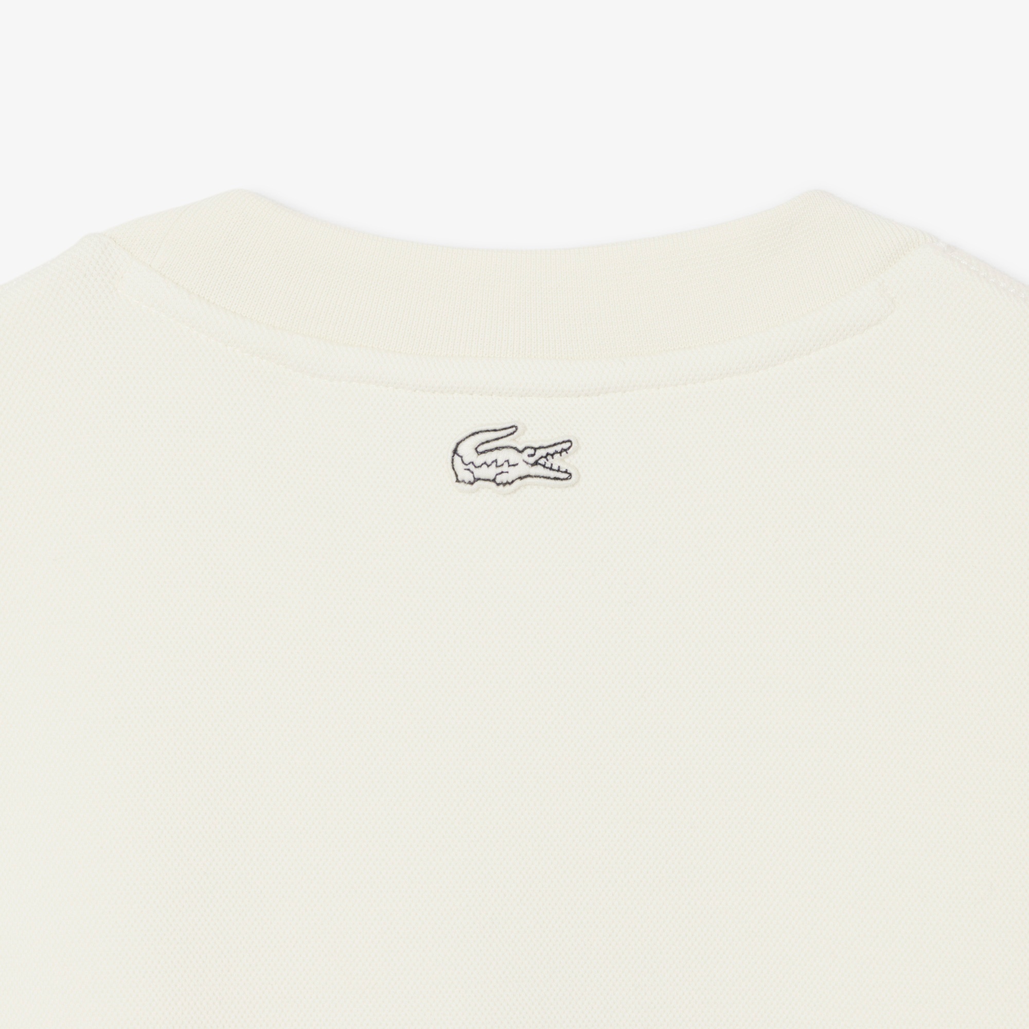 Lacoste Erkek Classic Fit Bisiklet Yaka Beyaz Sweatshirt
