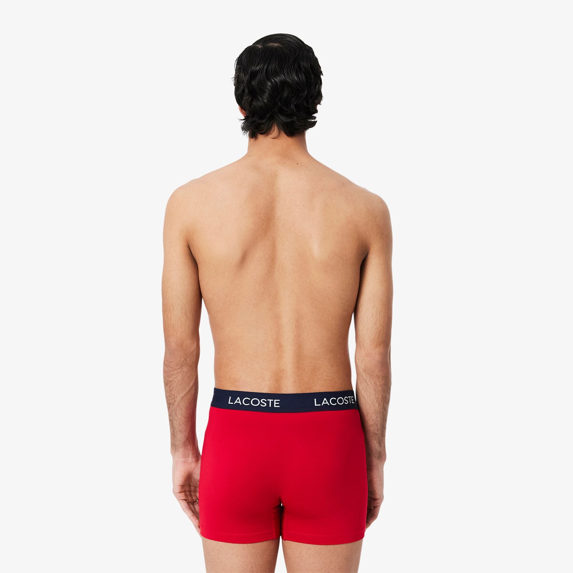 Lacoste Erkek 3'lü Renkli Boxer görsel 3