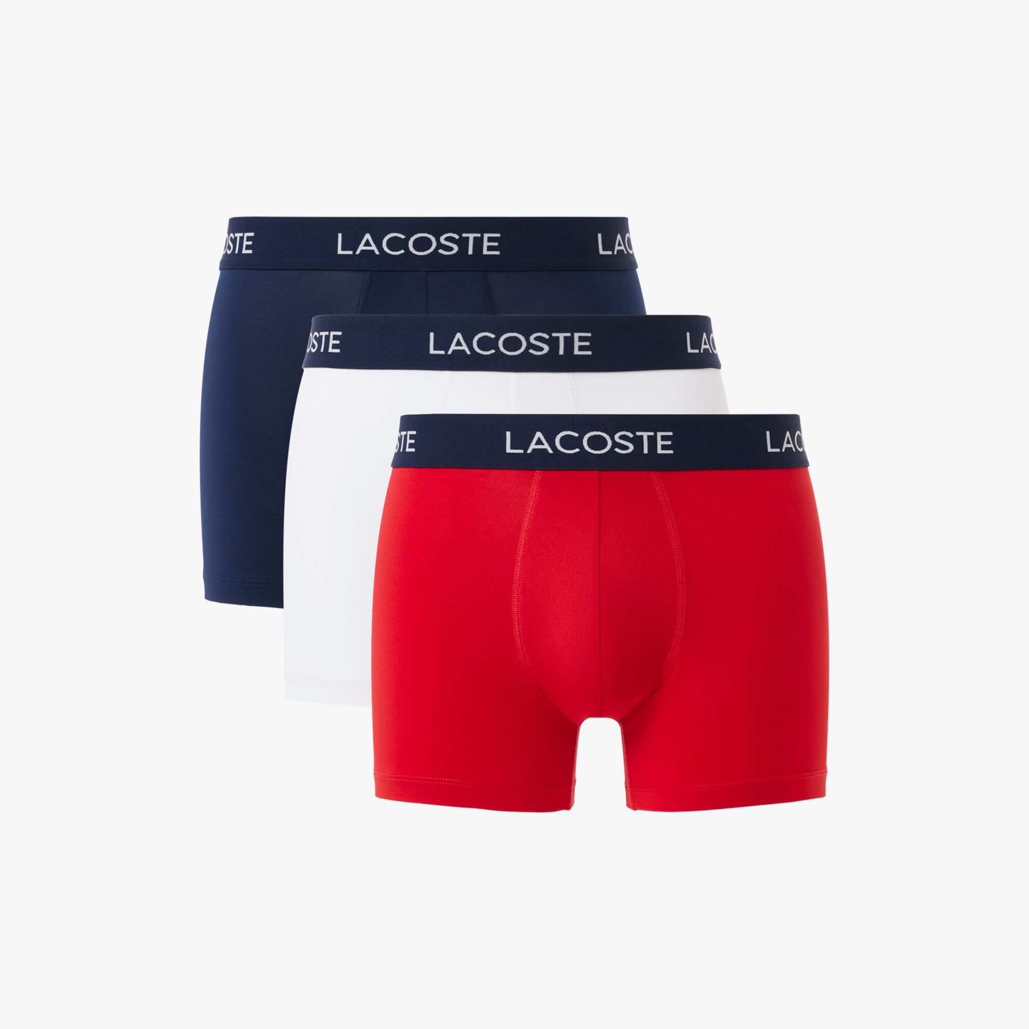 Lacoste Erkek 3'lü Renkli Boxer görsel 5