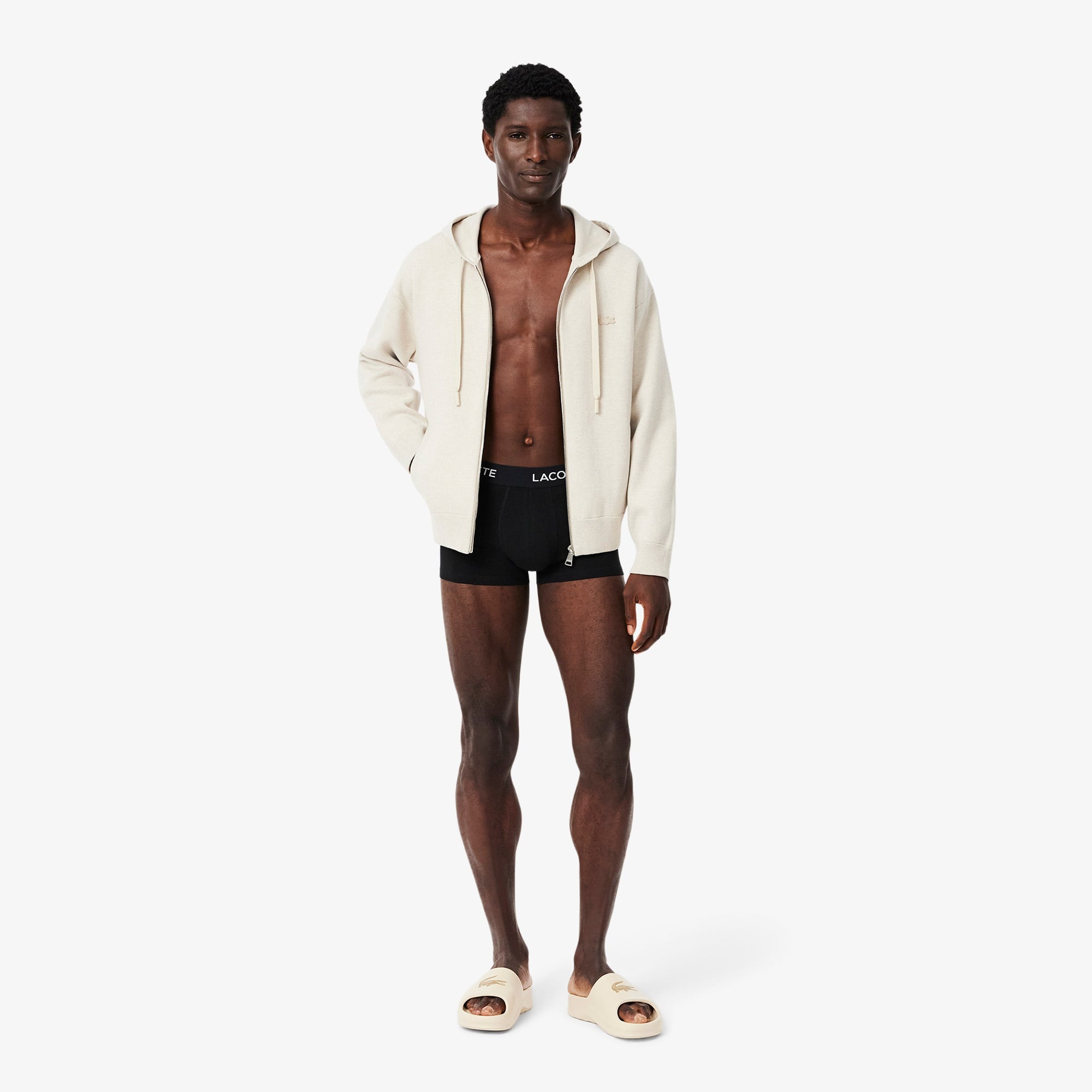 Erkek Regular Fit 3'lü Siyah Boxer