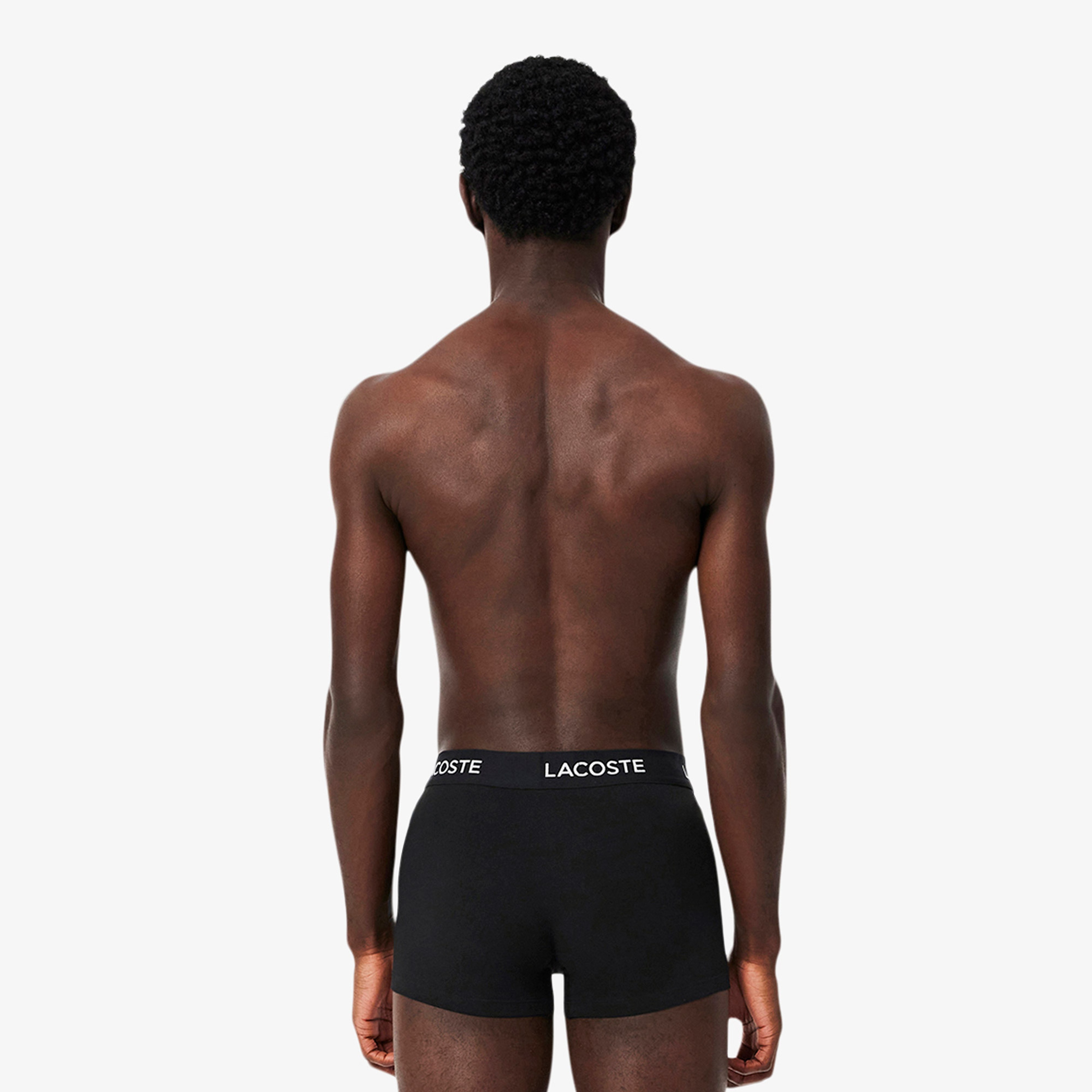 Erkek Regular Fit 3'lü Siyah Boxer