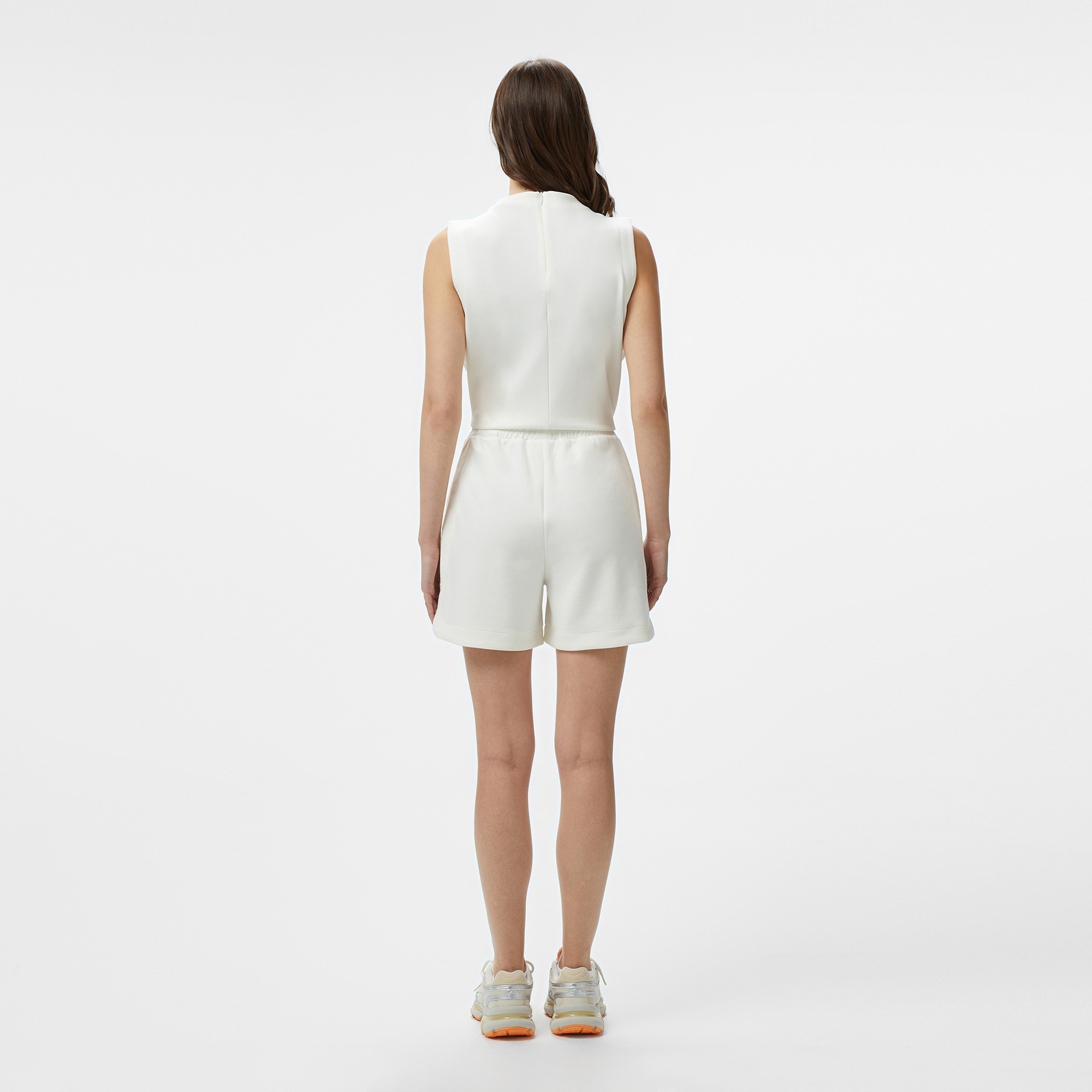 Lacoste Kadın Relaxed Fit Beyaz Şort