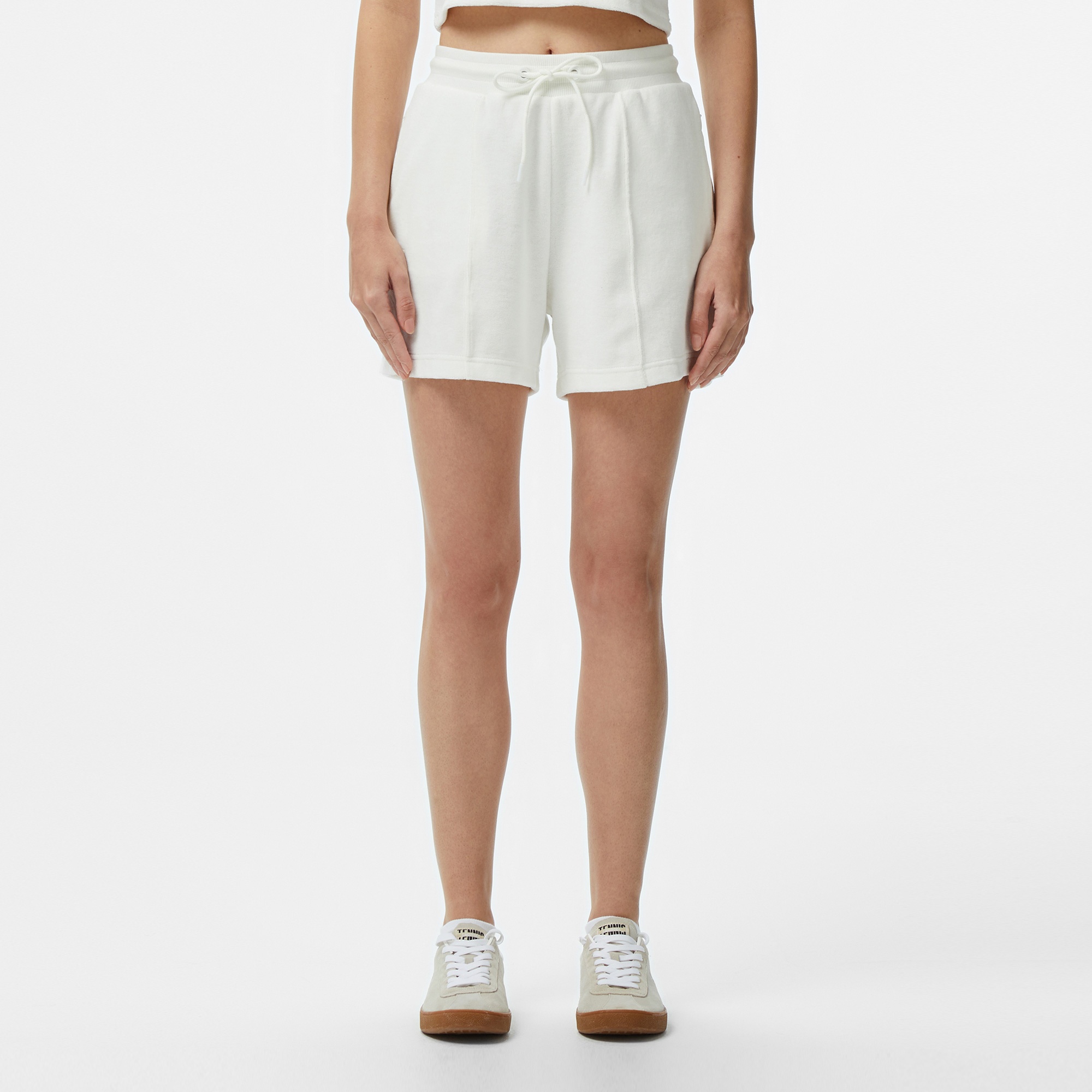 Lacoste Kadın Relaxed Fit Beyaz Şort