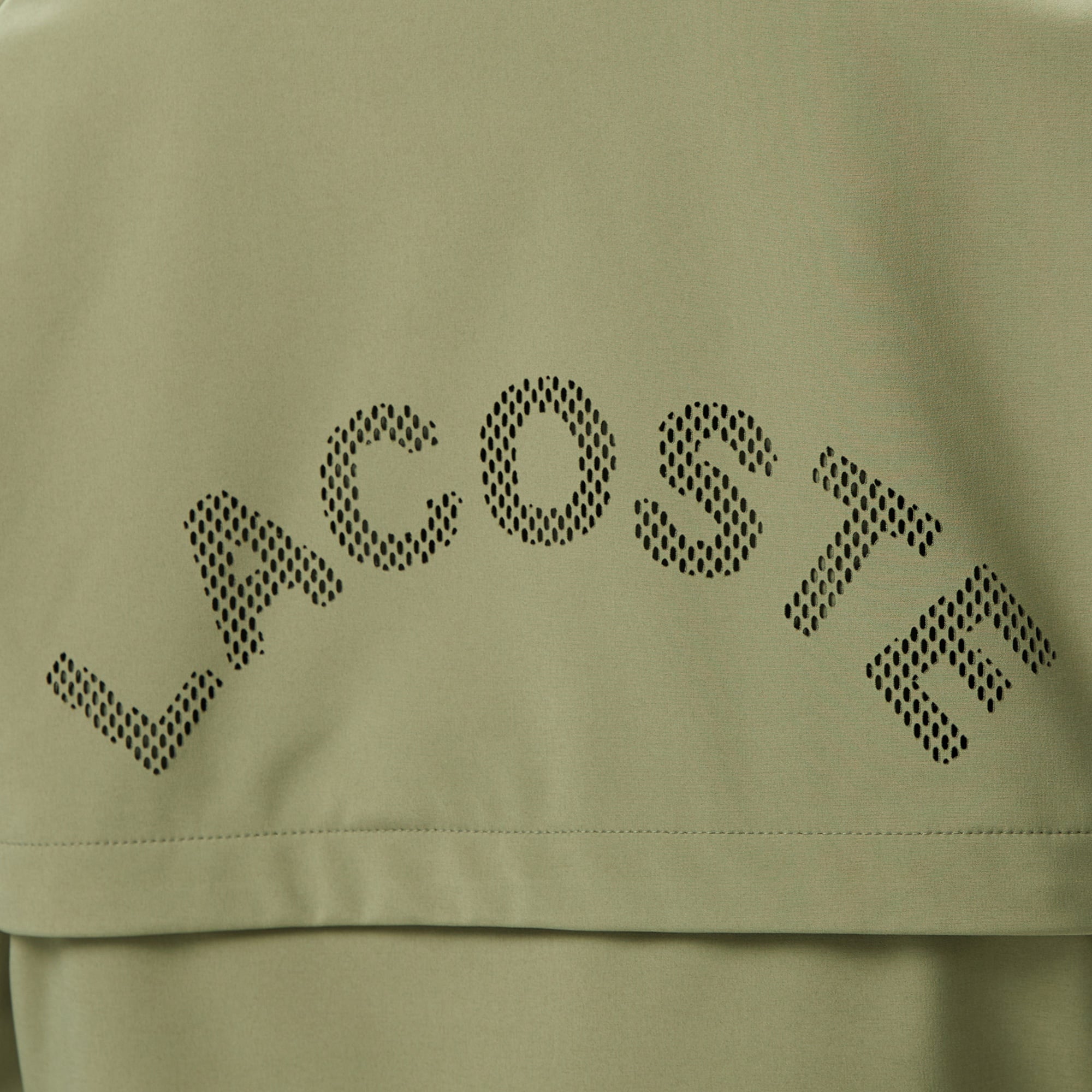 Lacoste Kadın Relaxed Fit Kapüşonlu Yeşil Yağmurluk