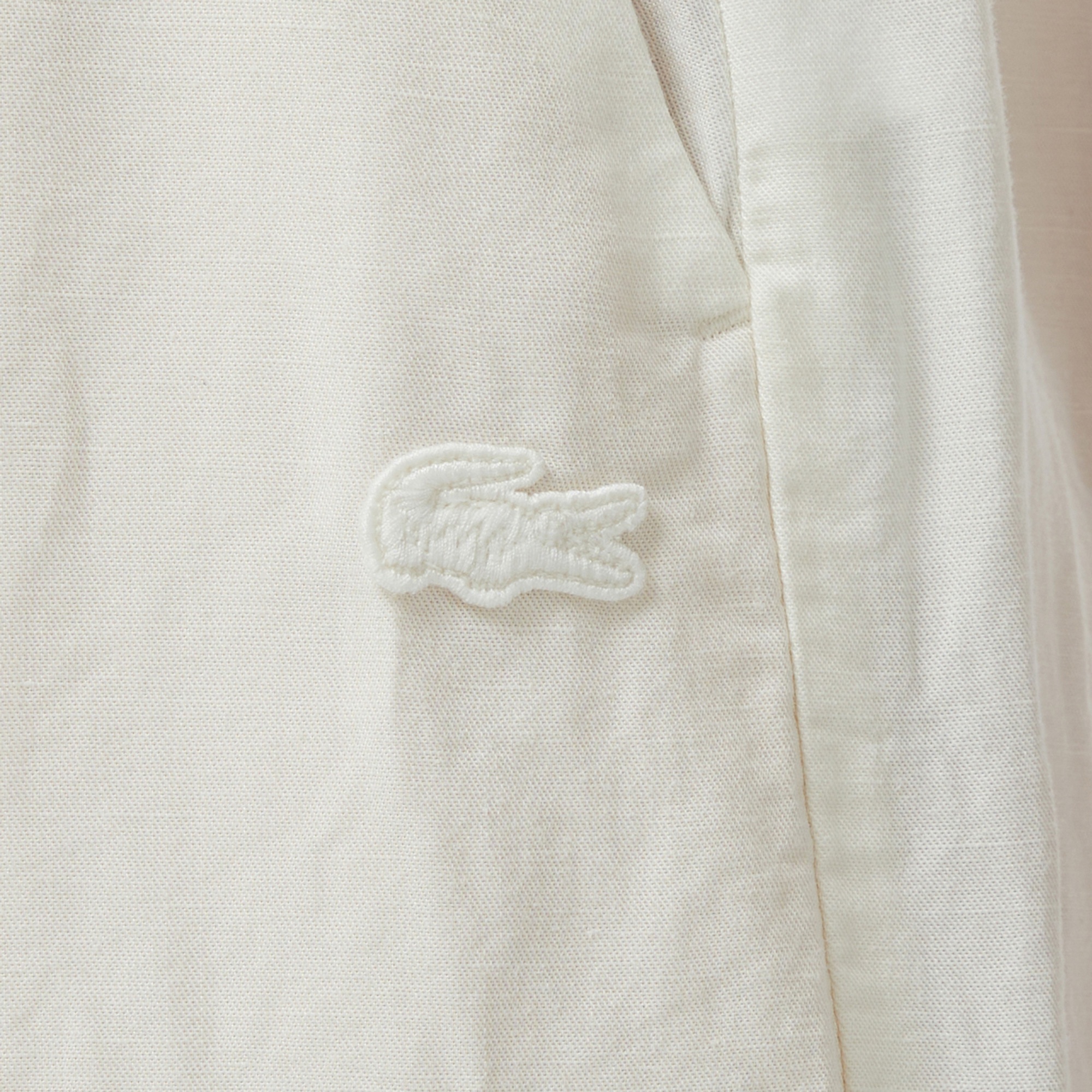 Lacoste Kadın Relaxed Fit Beyaz Pantolon