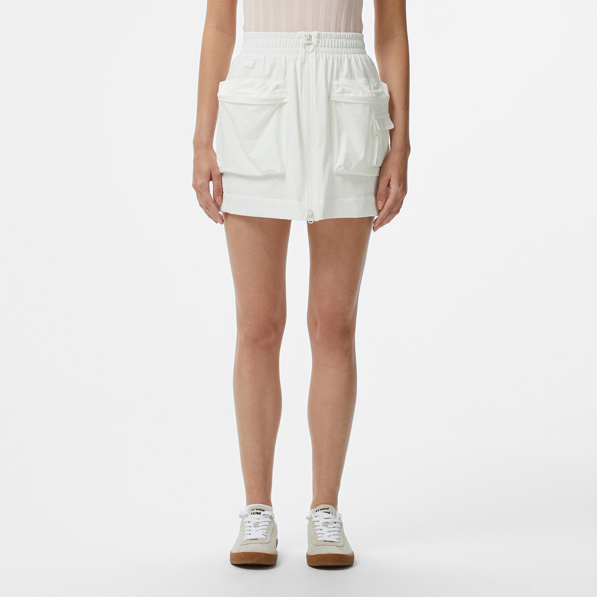 Lacoste Kadın Regular Fit Beyaz Etek