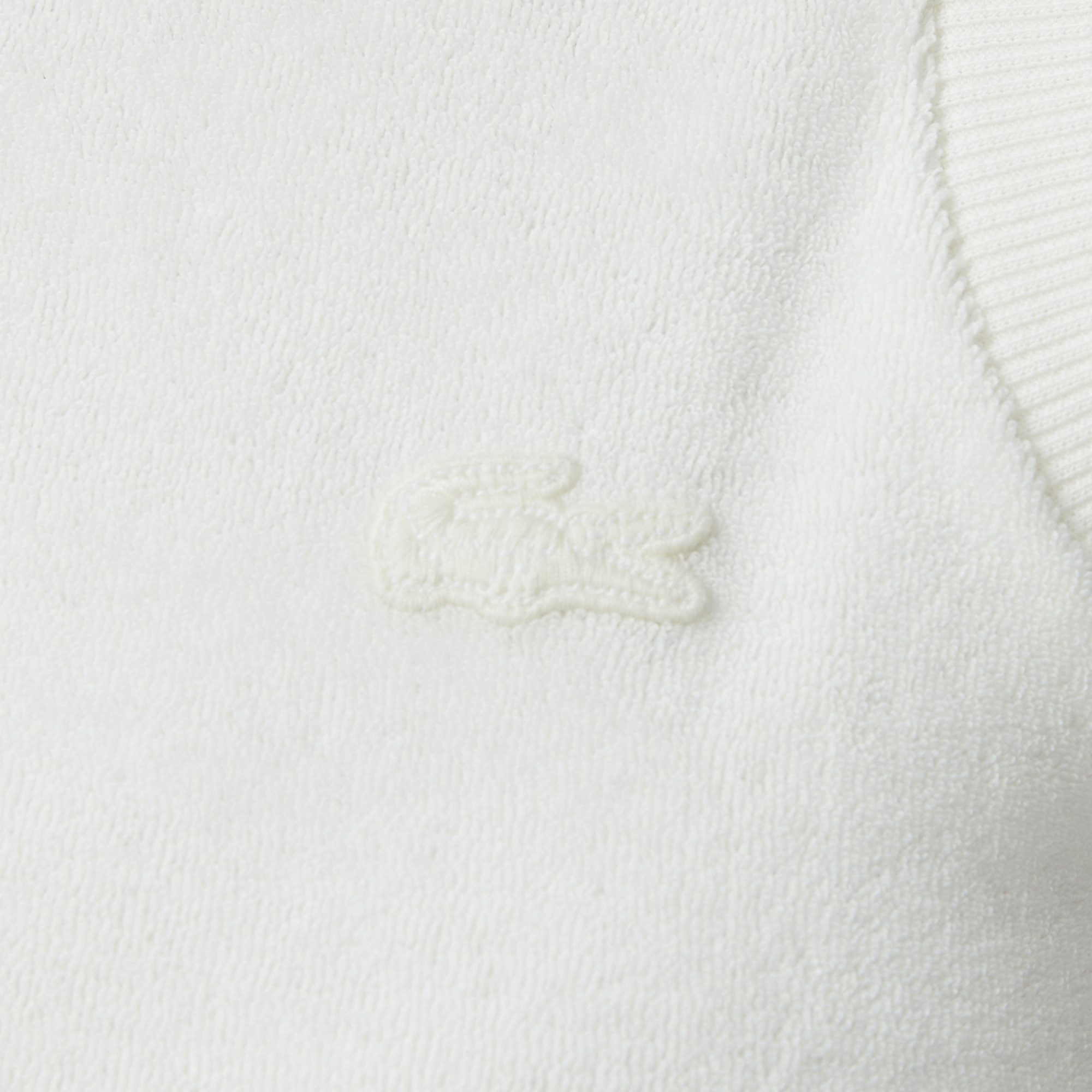 Lacoste Kadın Slim Fit Kolsuz Bisiklet Yaka Beyaz T-Shirt