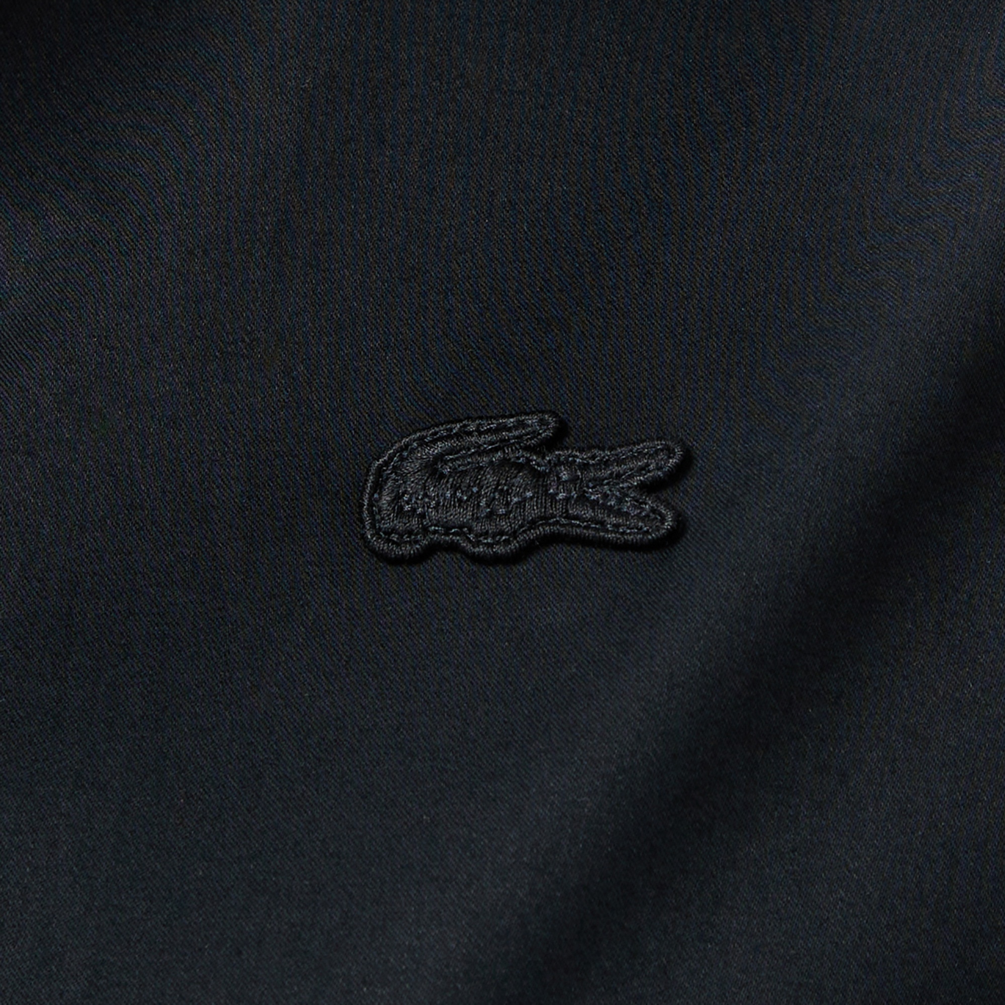 Lacoste Kadın Regular Fit Yarım Kollu Siyah Gömlek