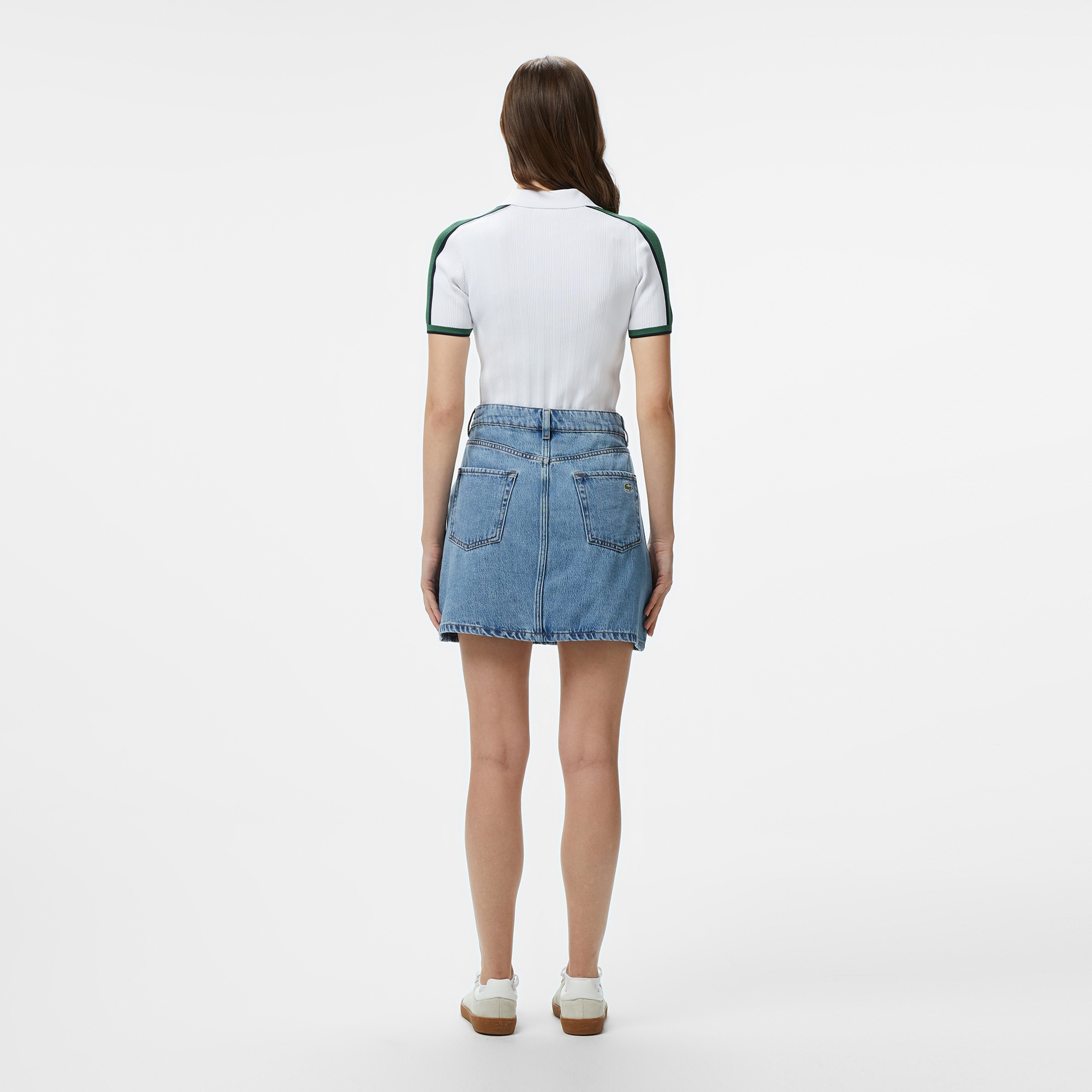 Lacoste Kadın Regular Fit Mavi Etek