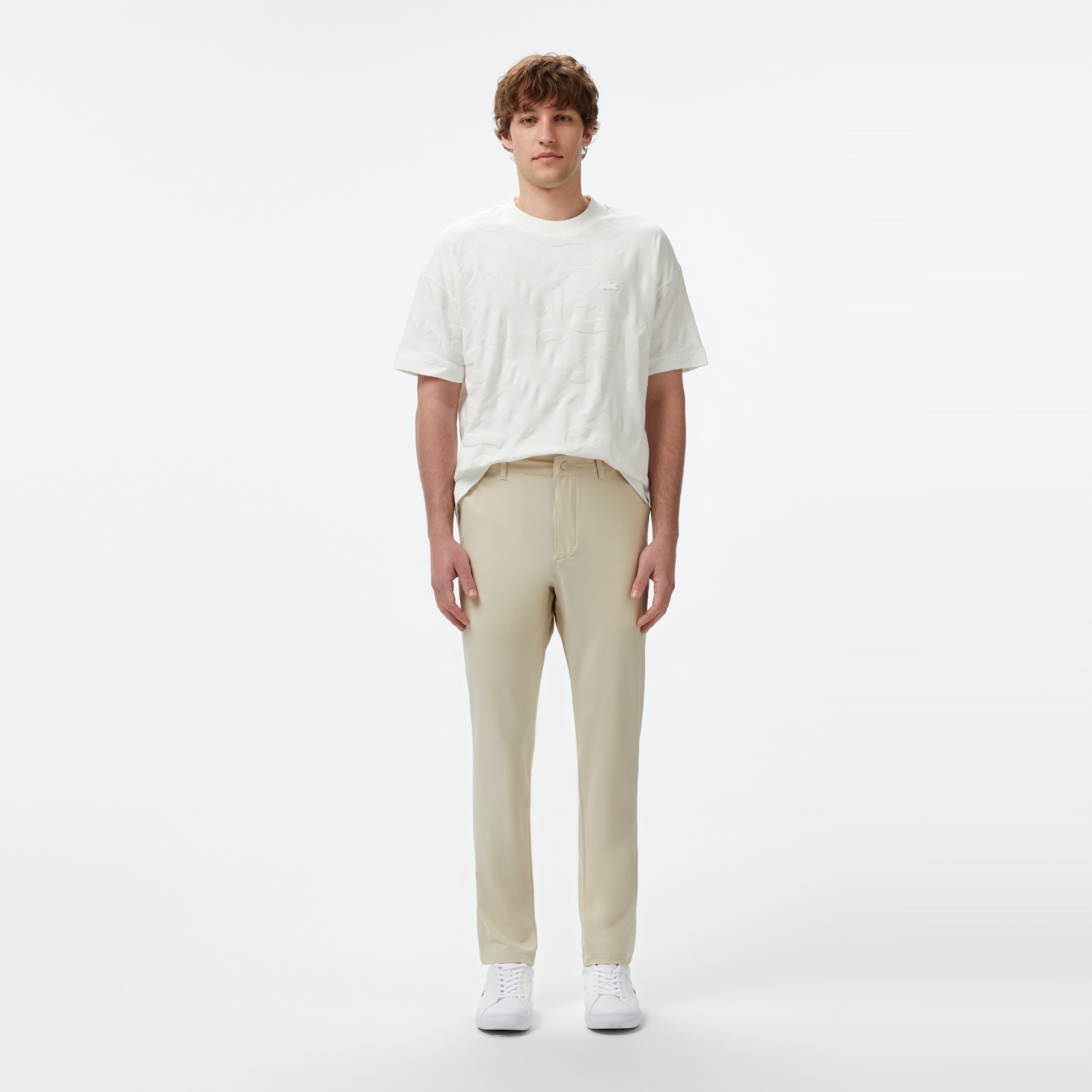 Lacoste Erkek Tapred Fit Bej Pantolon
