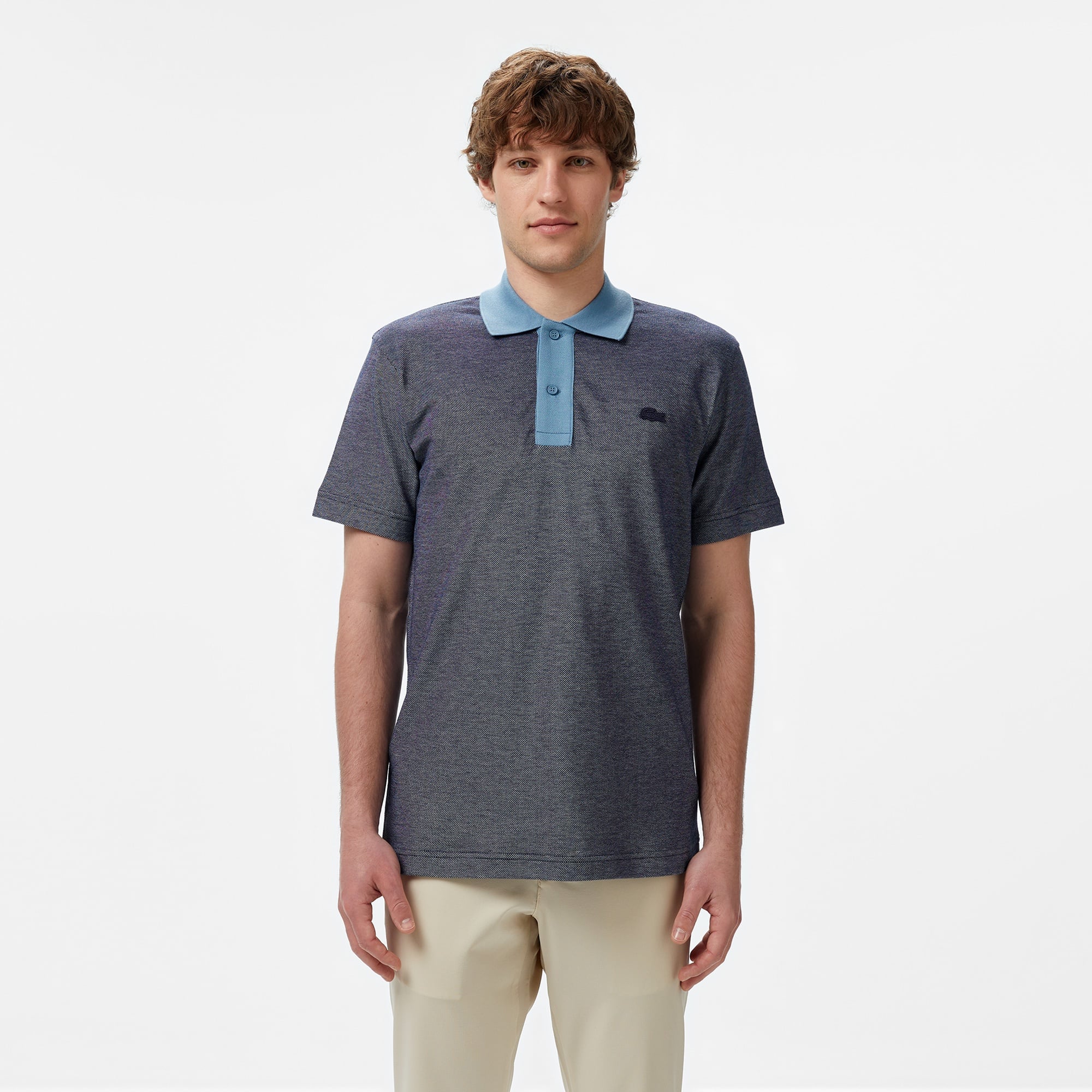 Erkek Oversize Fit Lacivert Polo