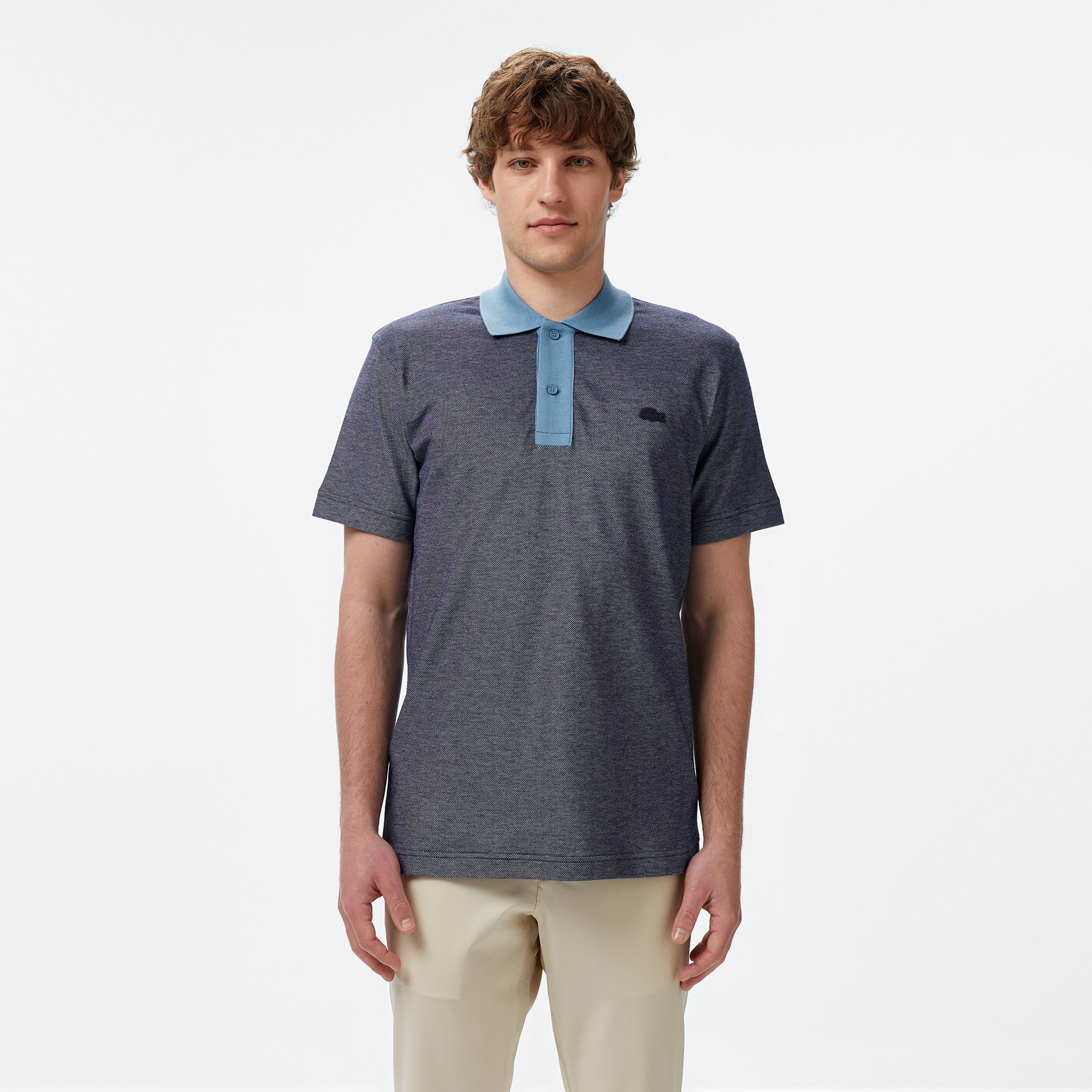 Erkek Oversize Fit Lacivert Polo