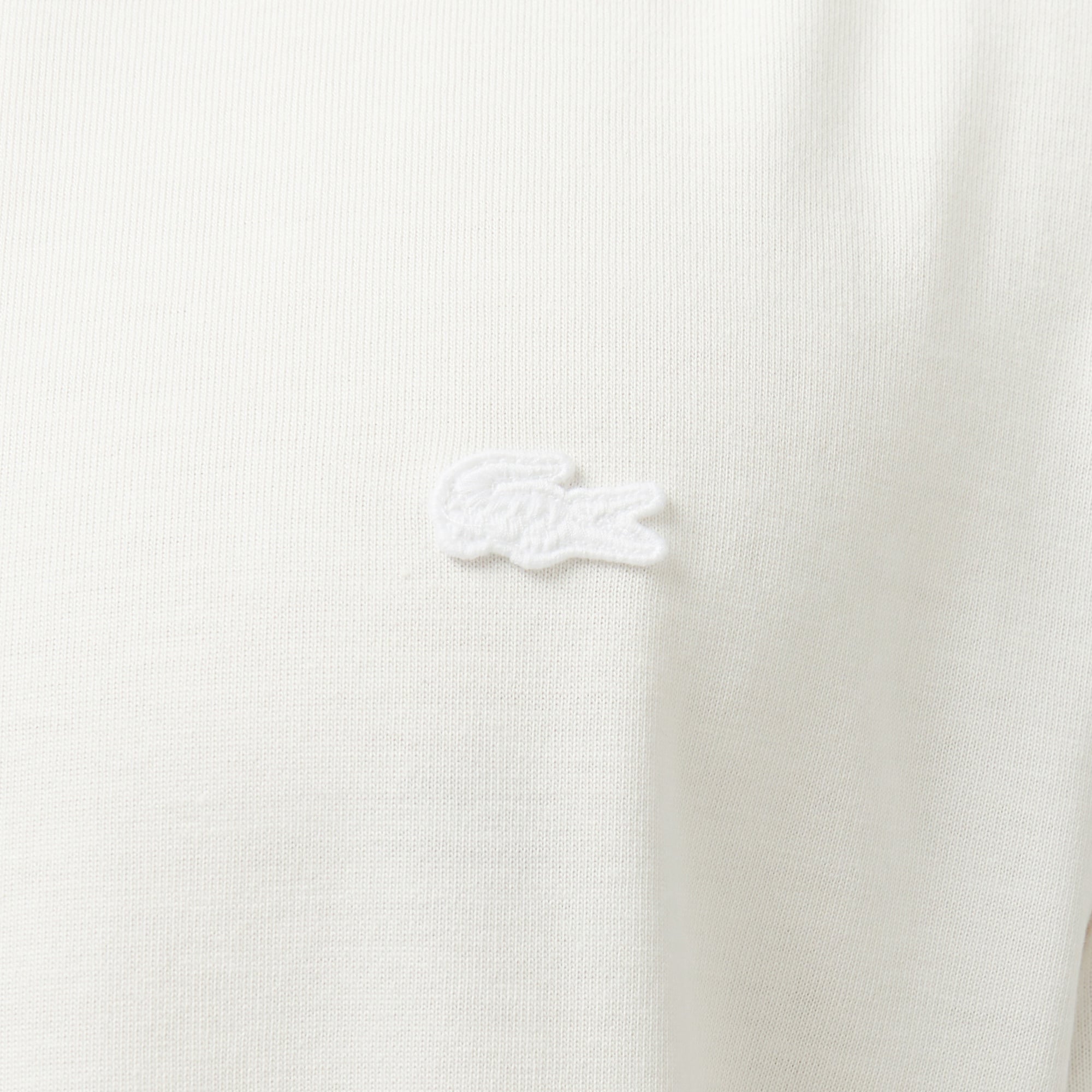 Erkek Relaxed Fit Bisiklet Yaka Beyaz T-Shirt