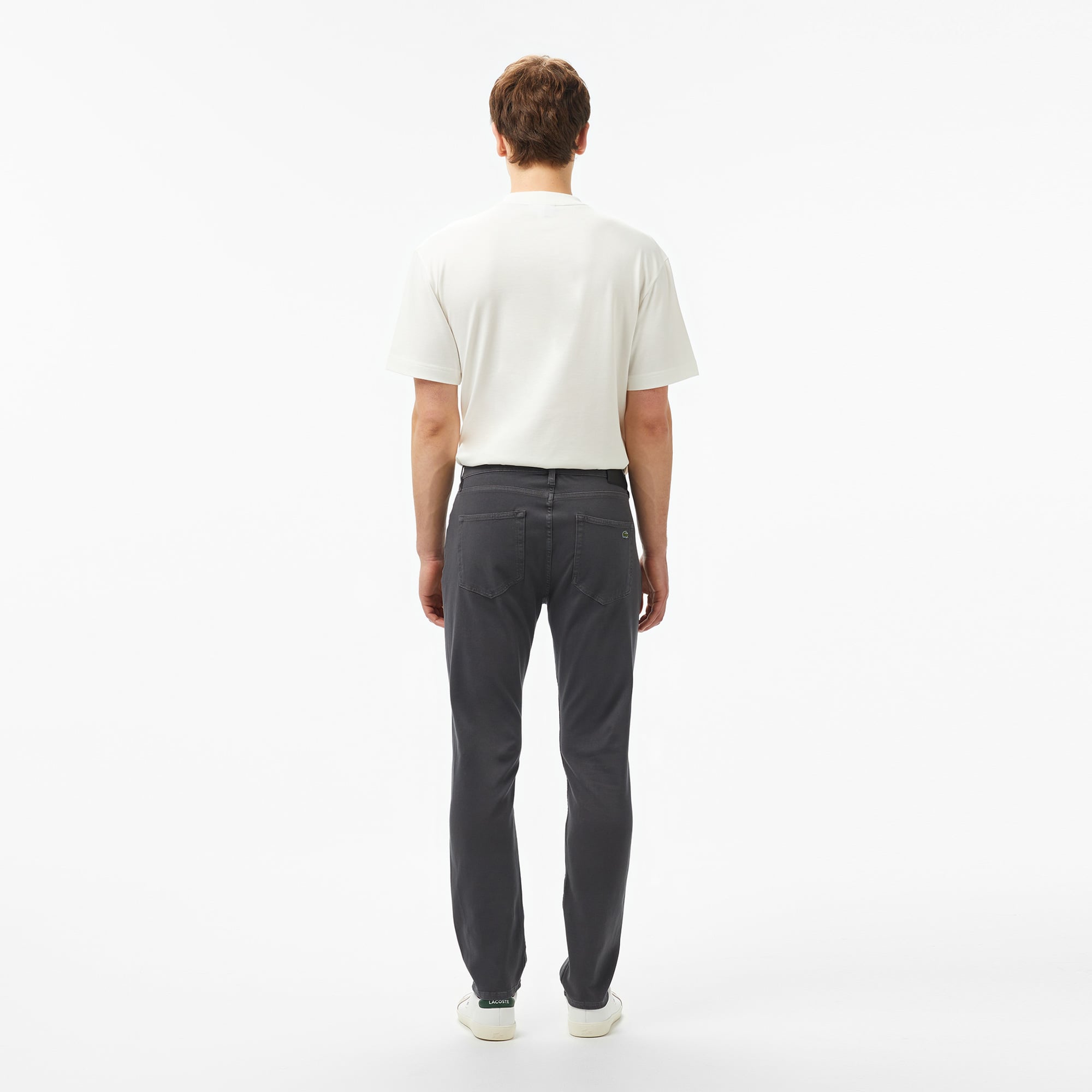 Lacoste Erkek Slim Fit Gri Jean Pantolon görsel 2