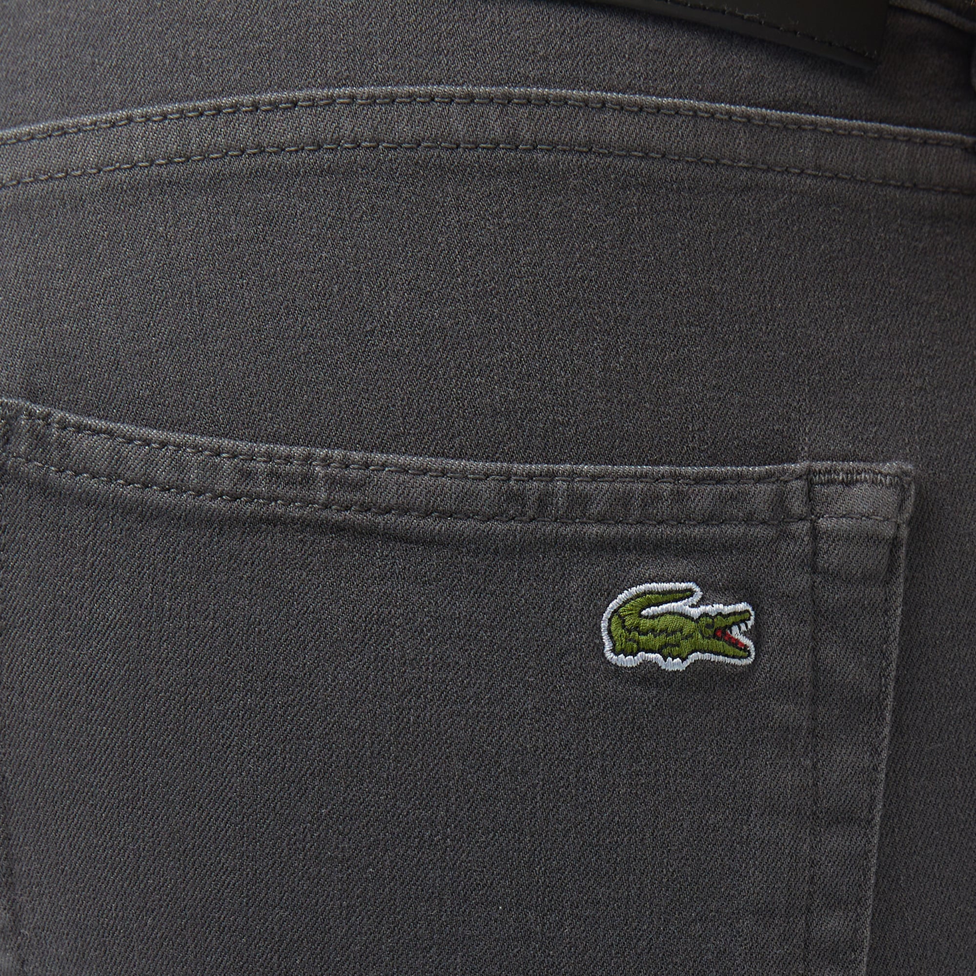 Lacoste Erkek Slim Fit Gri Jean Pantolon görsel 6