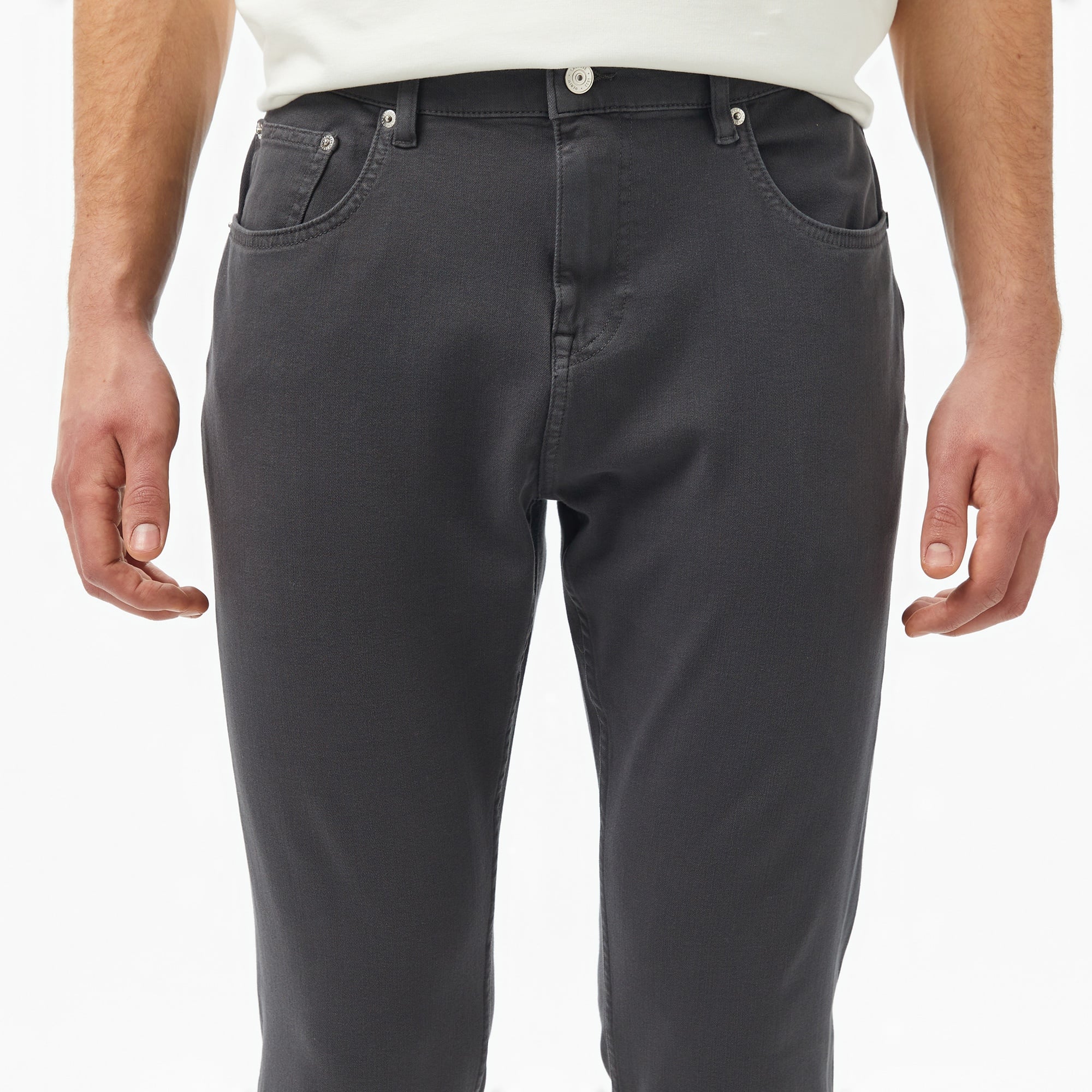 Erkek Slim Fit Gri Jean Pantolon