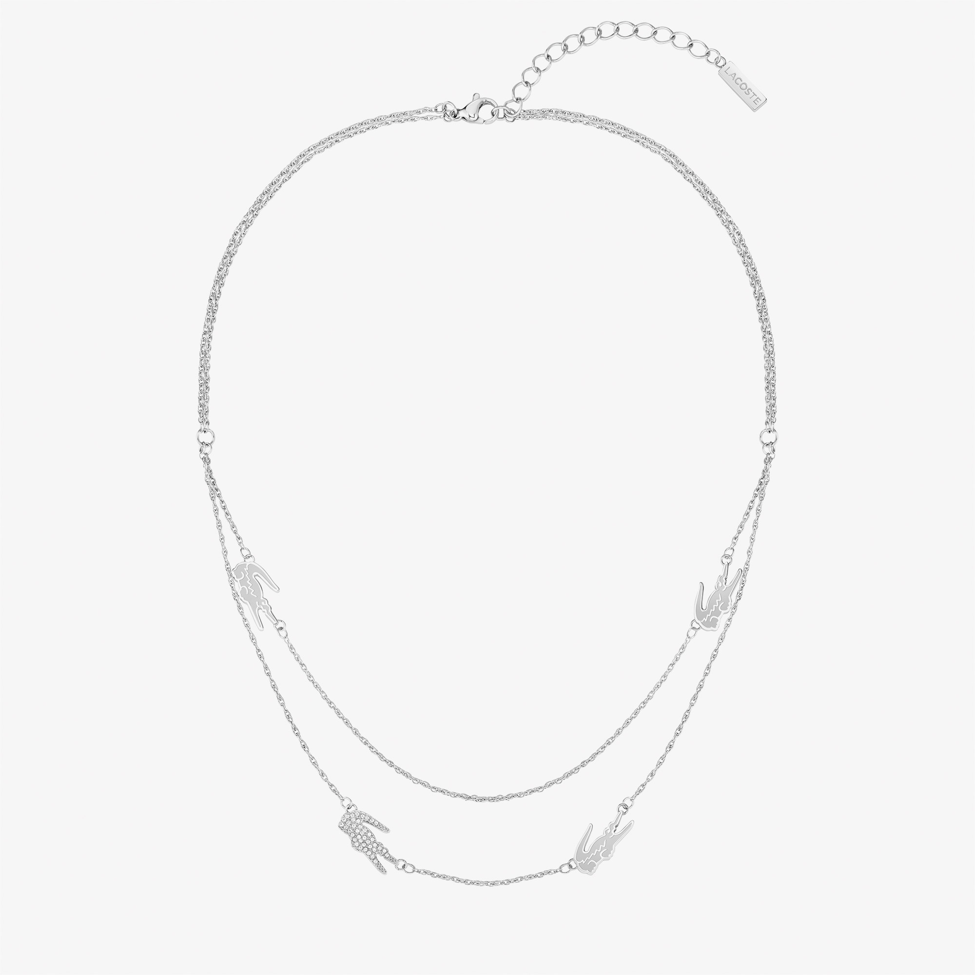 Crocodile Kadın Gri Kolye