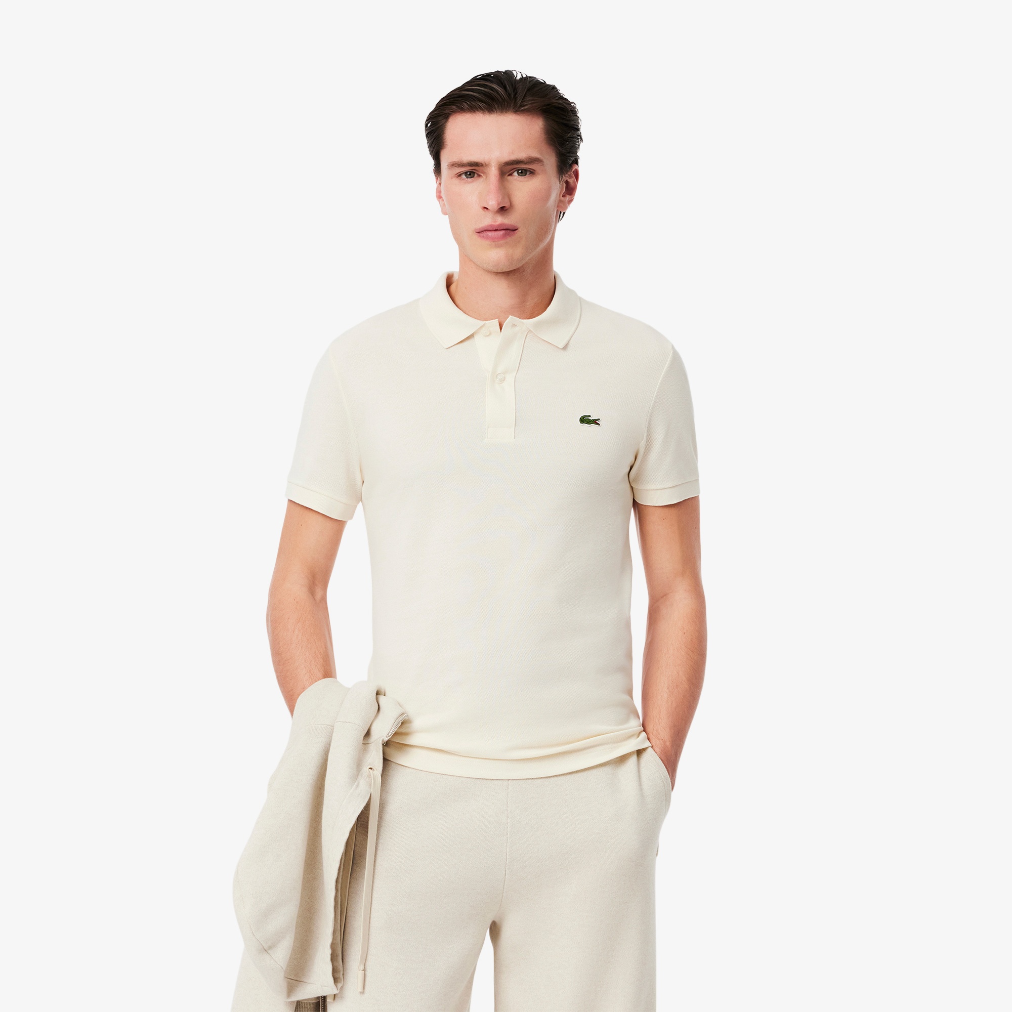 Lacoste L.12.12 Erkek Slim Fit Bej Polo
