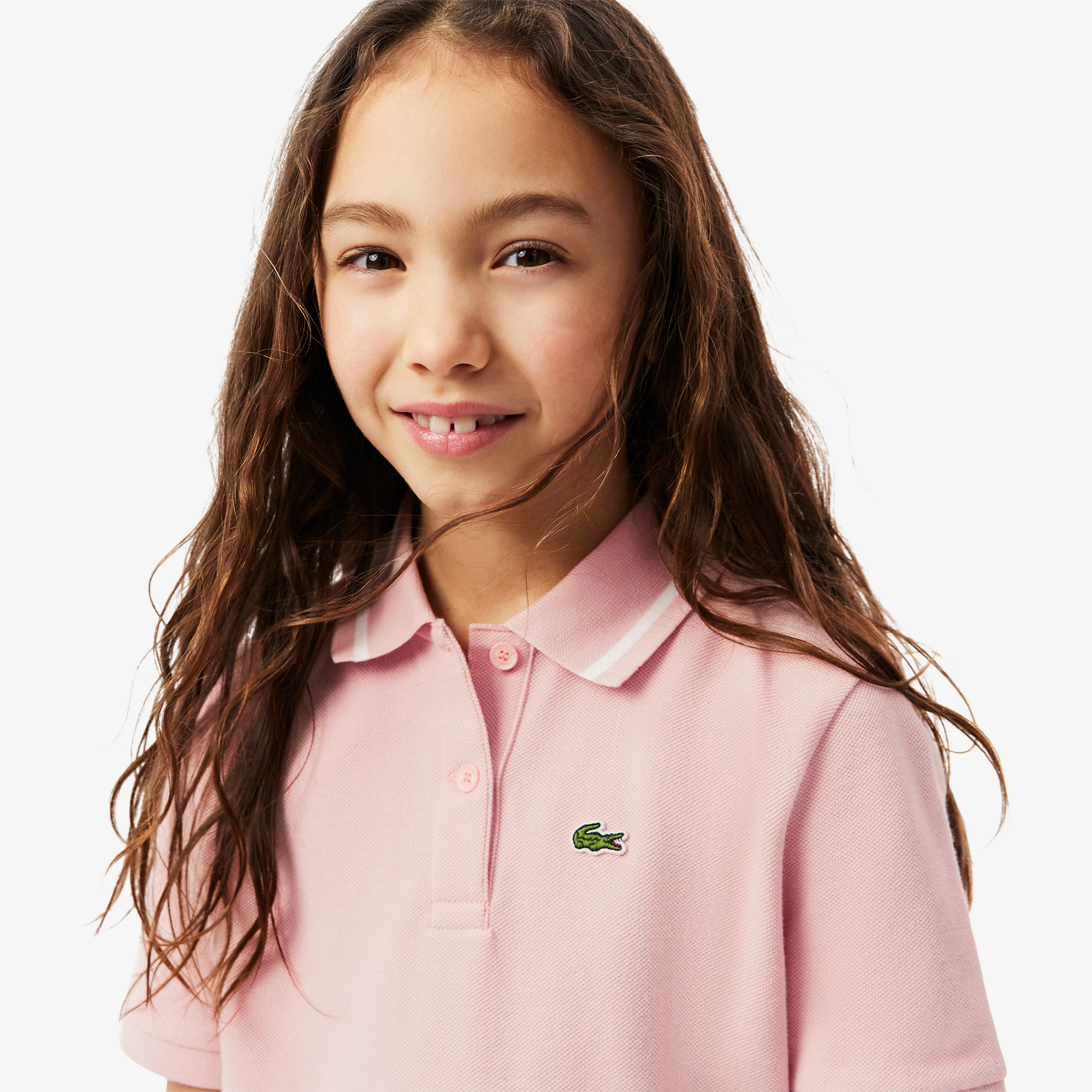 Lacoste Kız Çocuk Pembe Polo görsel 2