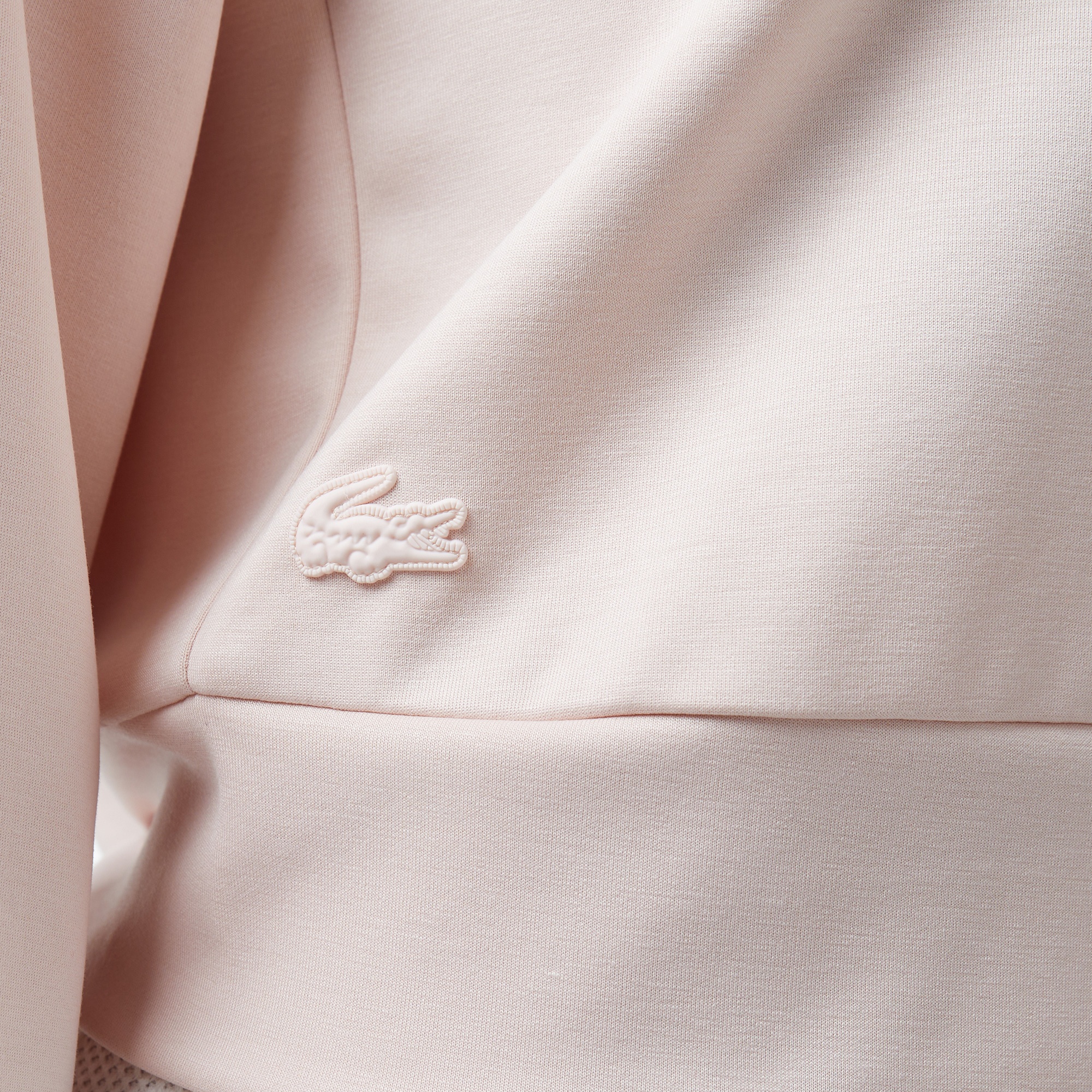 Lacoste Kadın Relaxed Fit Kapüşonlu Baskılı Açık Pembe Sweatshirt