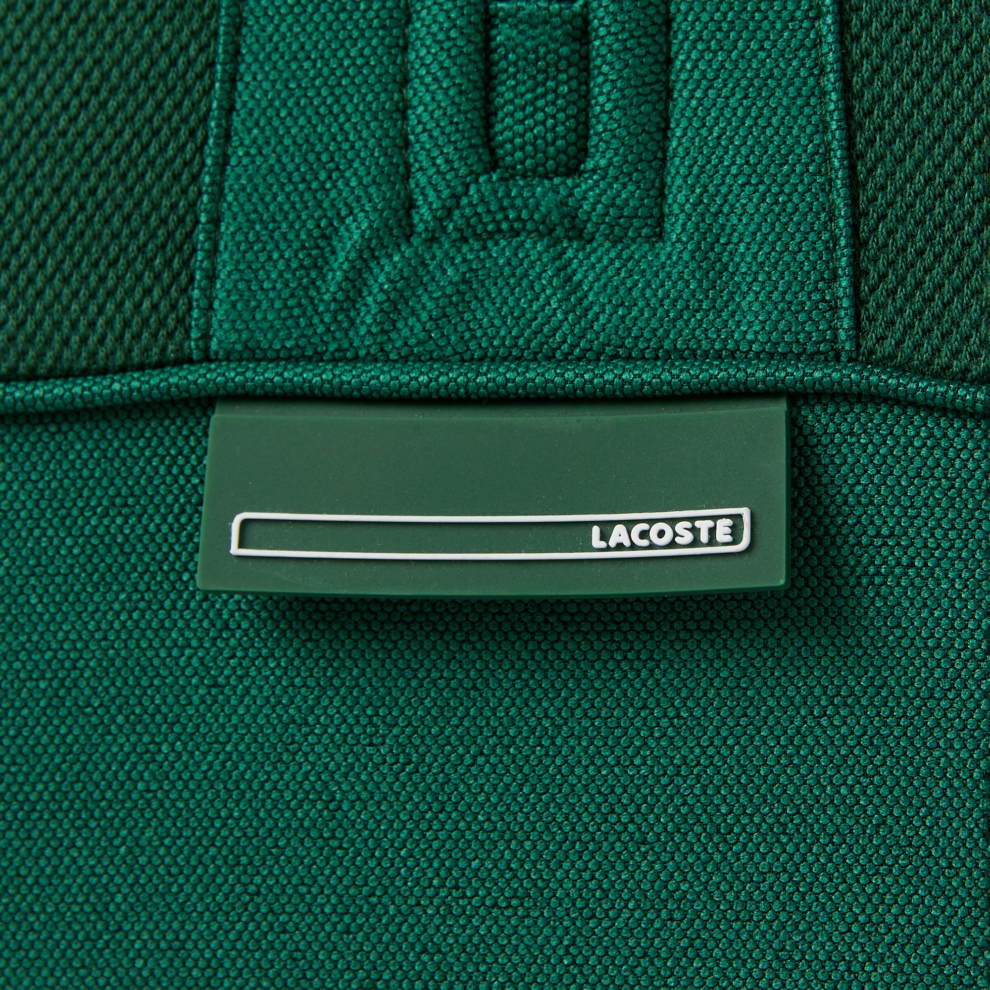 Lacoste Erkek Classic Fit Yarım Fermuarlı Renk Bloklu Koyu Yeşil Sweatshirt