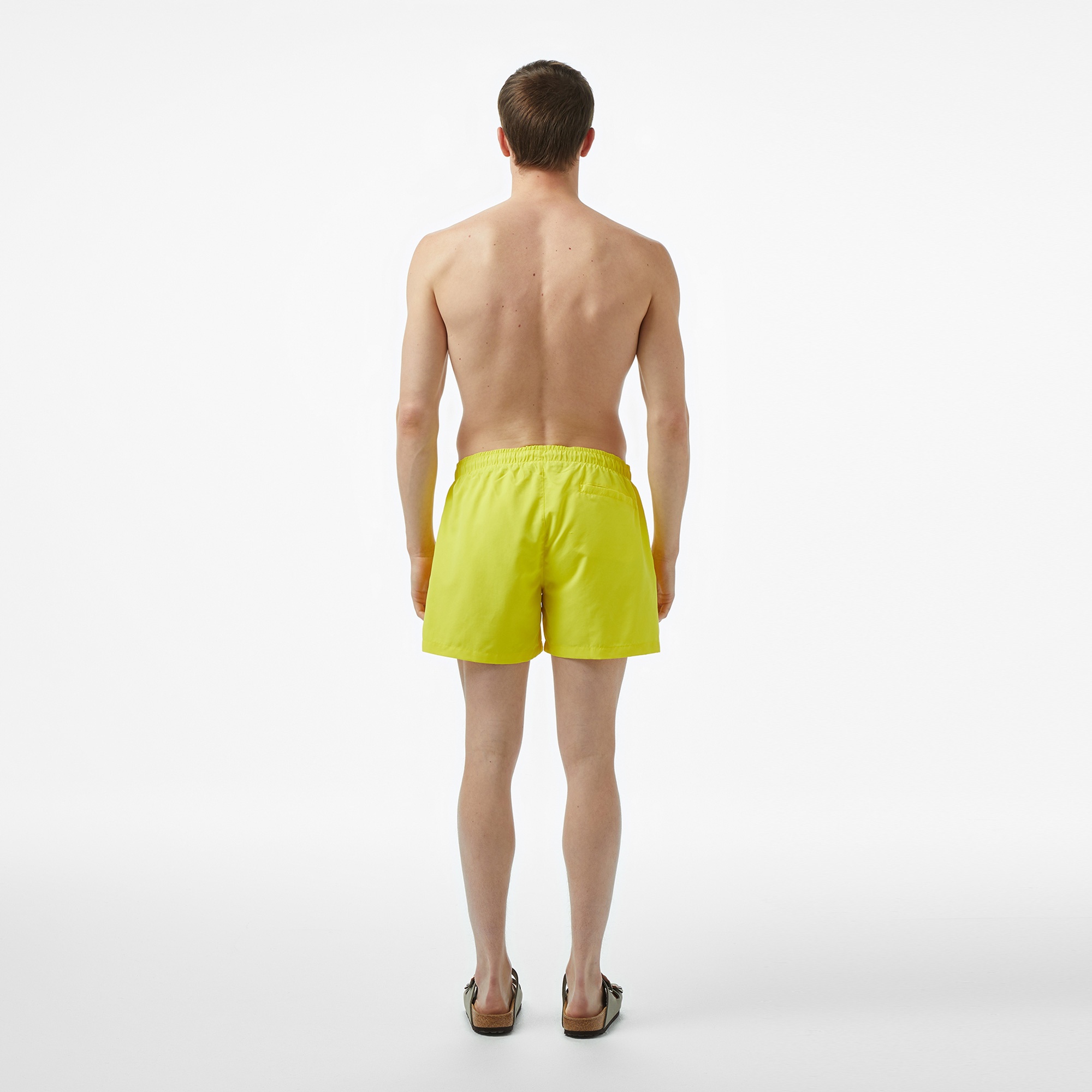 Lacoste Erkek Regular Fit Sarı Mayo