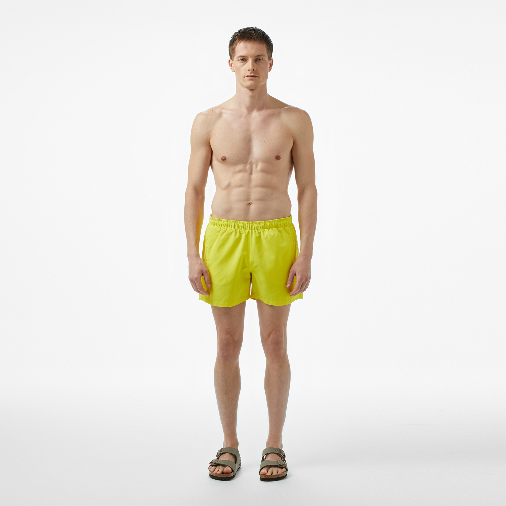 Lacoste Erkek Regular Fit Sarı Mayo