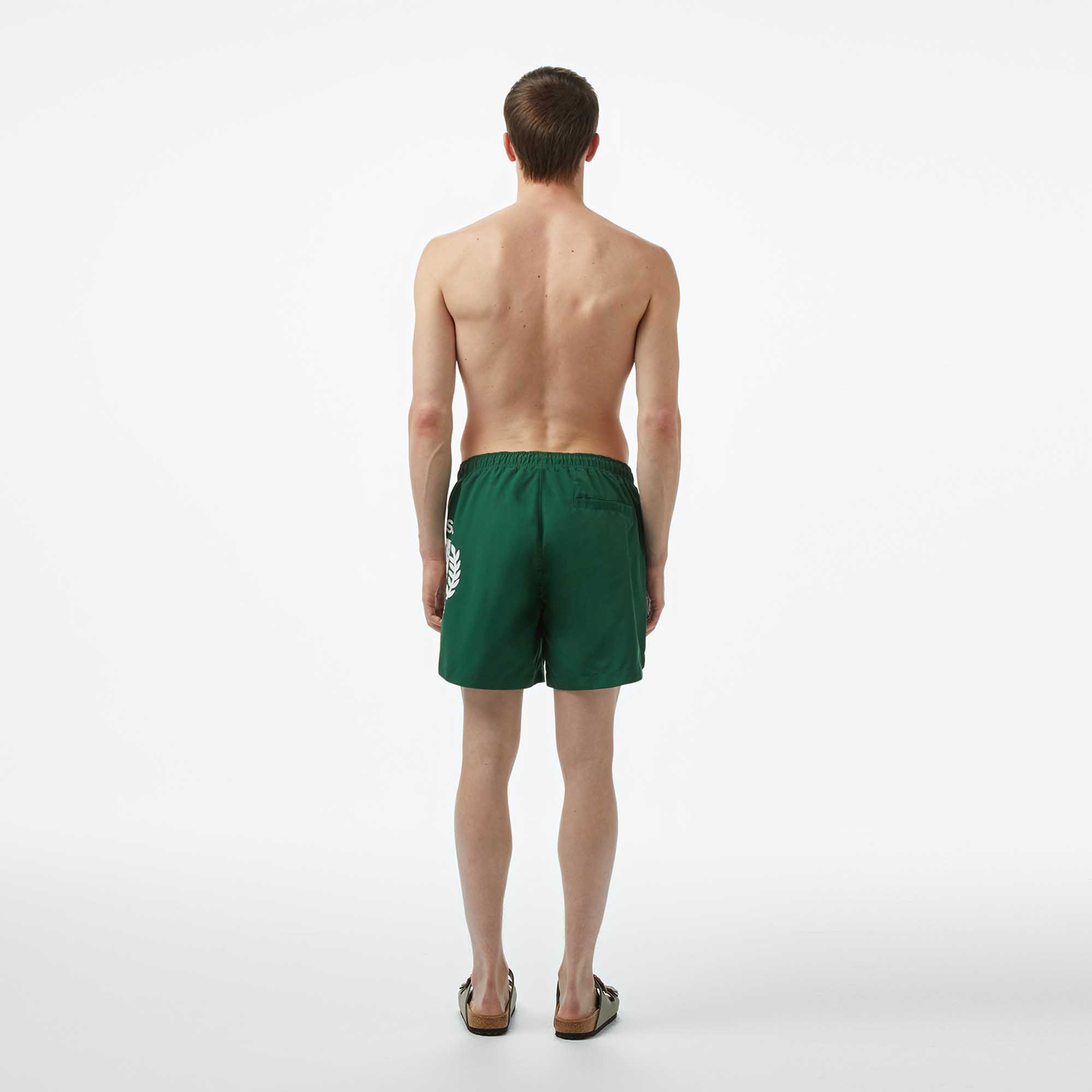 Lacoste Erkek Regular Fit Baskılı Yeşil Mayo