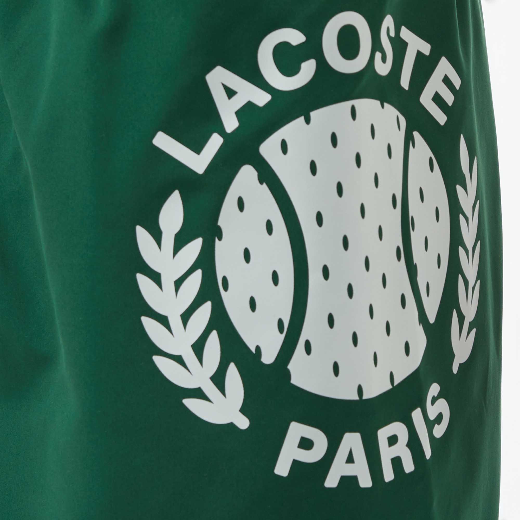 Lacoste Erkek Regular Fit Baskılı Yeşil Mayo