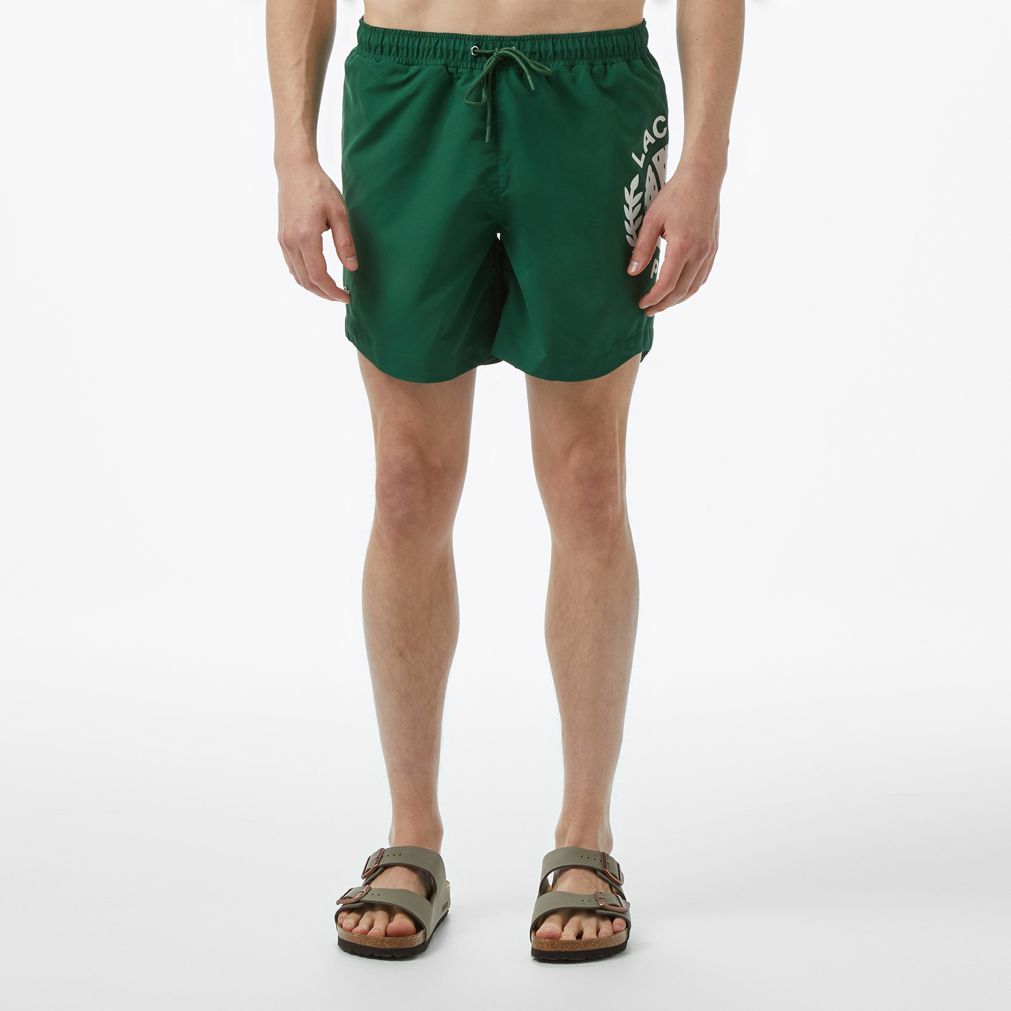 Lacoste Erkek Regular Fit Baskılı Yeşil Mayo