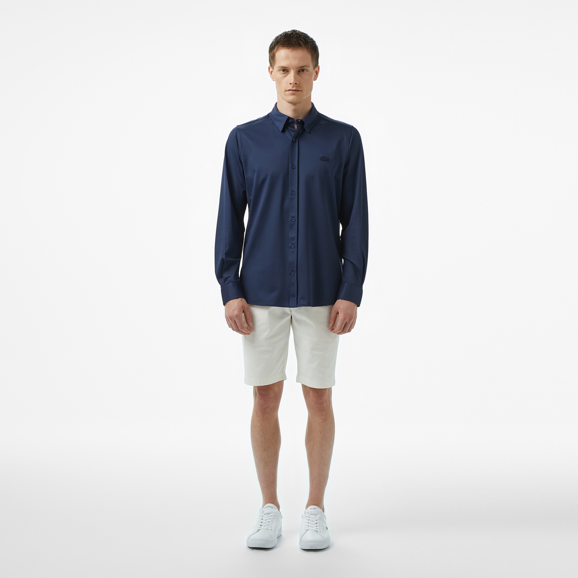 Erkek Slim Fit Lacivert Gömlek