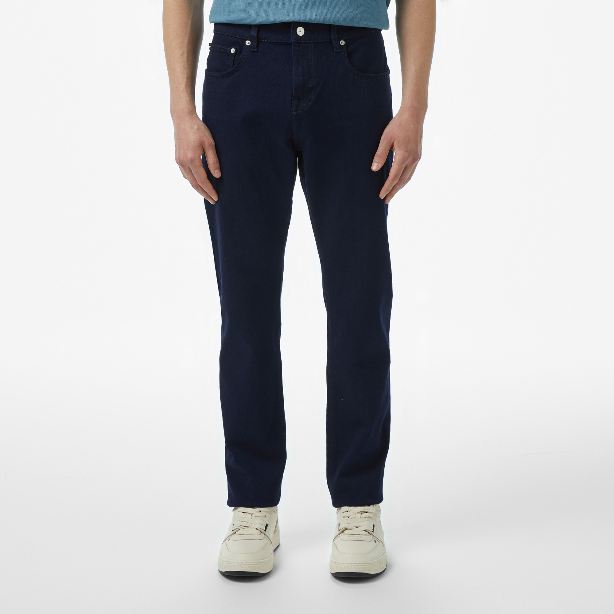 Lacoste Erkek Regular Fit Lacivert Jean Pantolon görsel 2