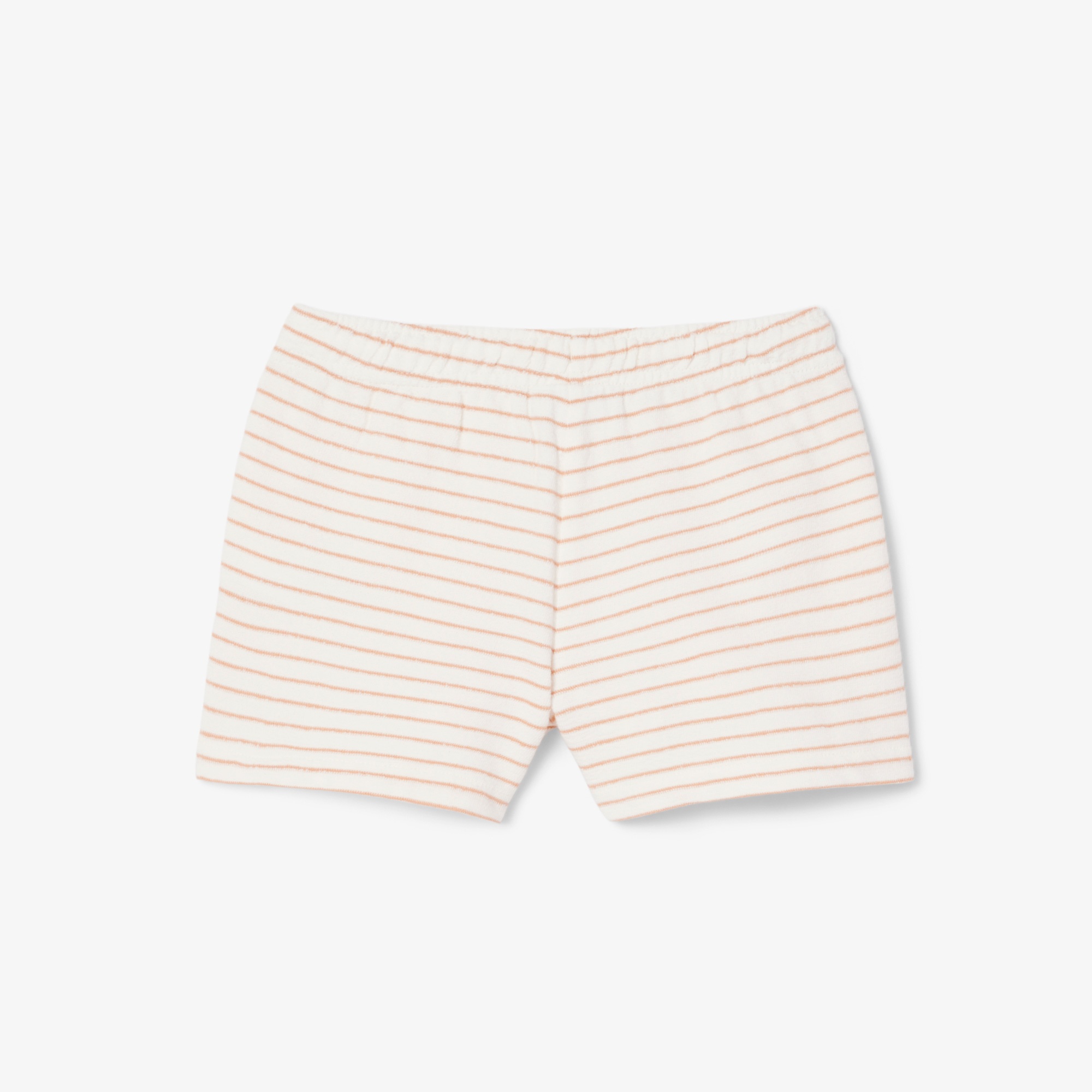 Kız Çocuk Çizgili Bej Şort